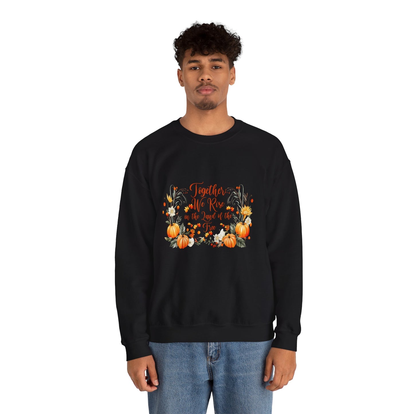 Fall Themed Unisex Sweatshirt - Together We Rise