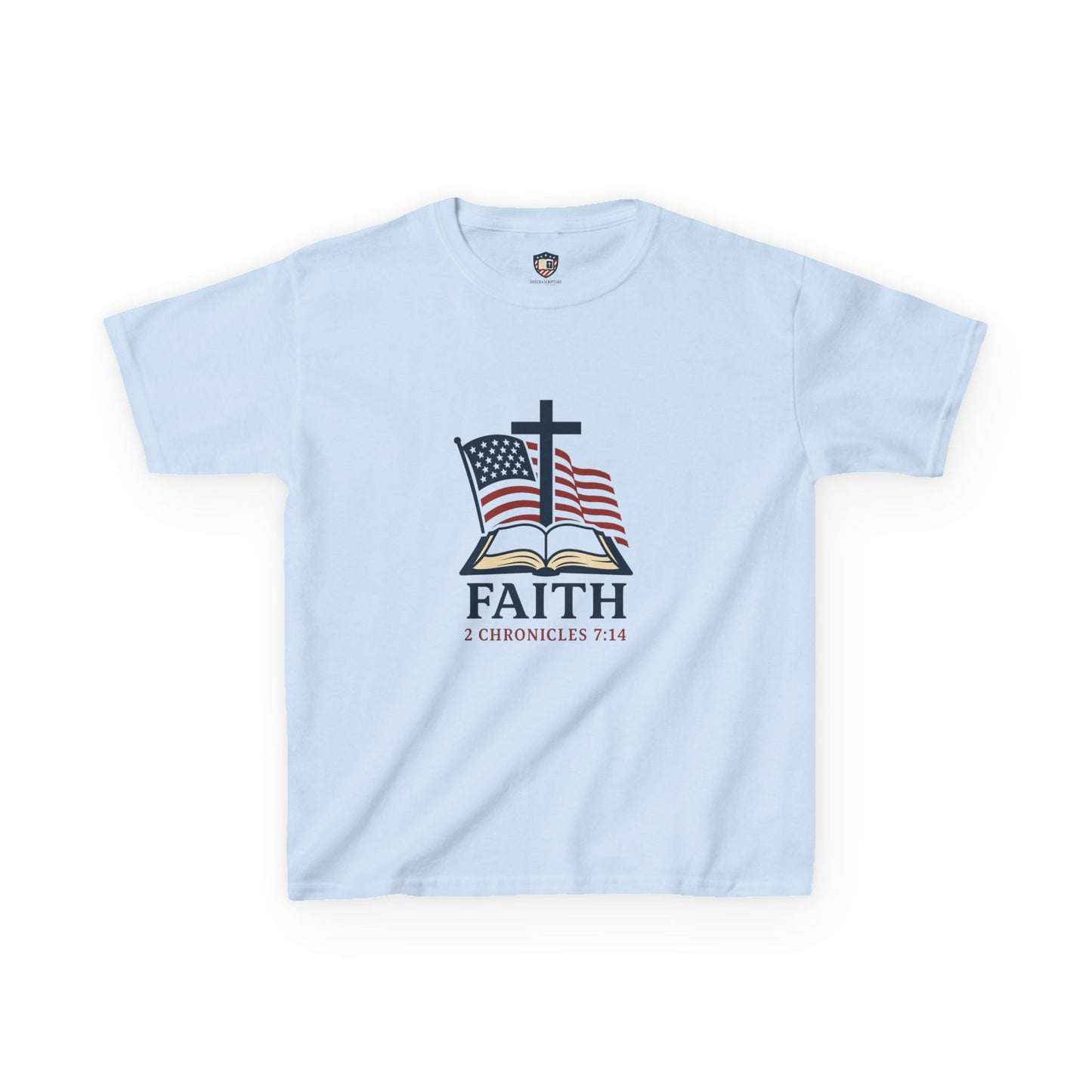 Faith & Freedom 2 Chronicles 7:14 Inspired Christian Kids Shirt