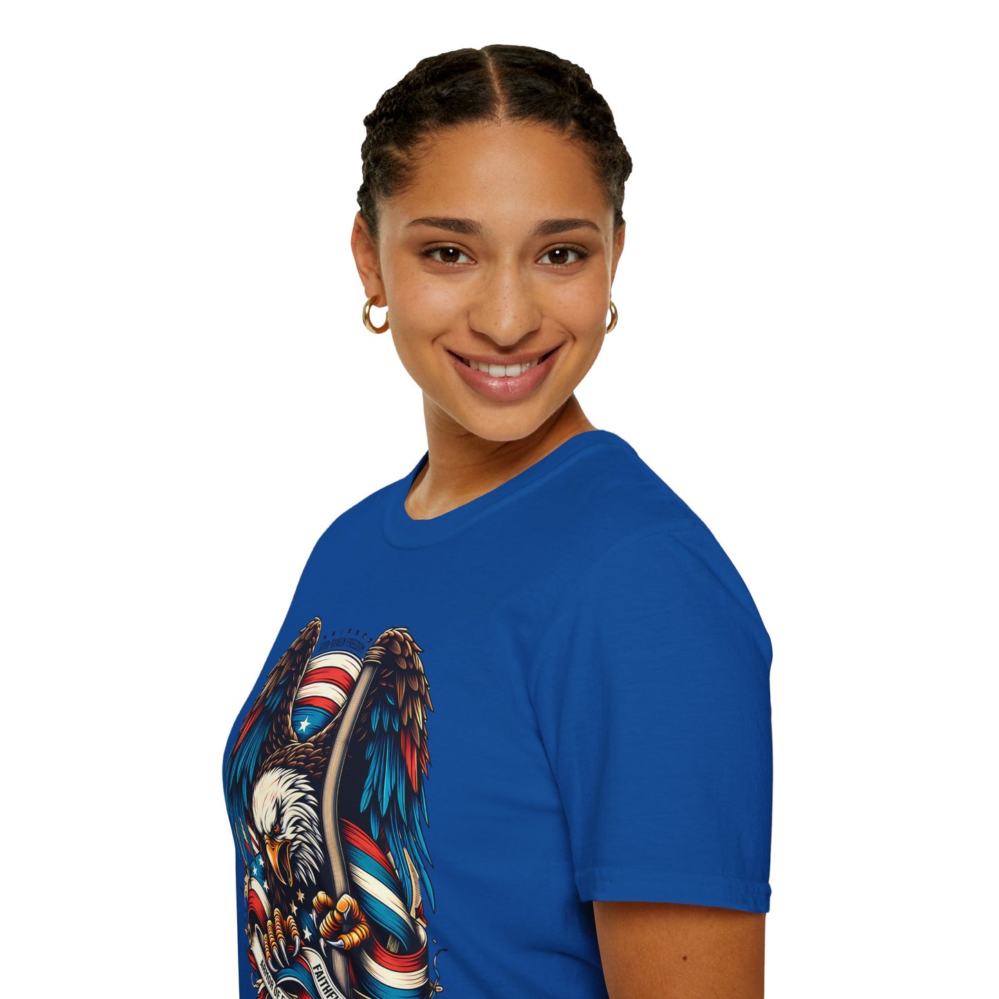 Patriotic Eagle Graphic Unisex T-Shirt
