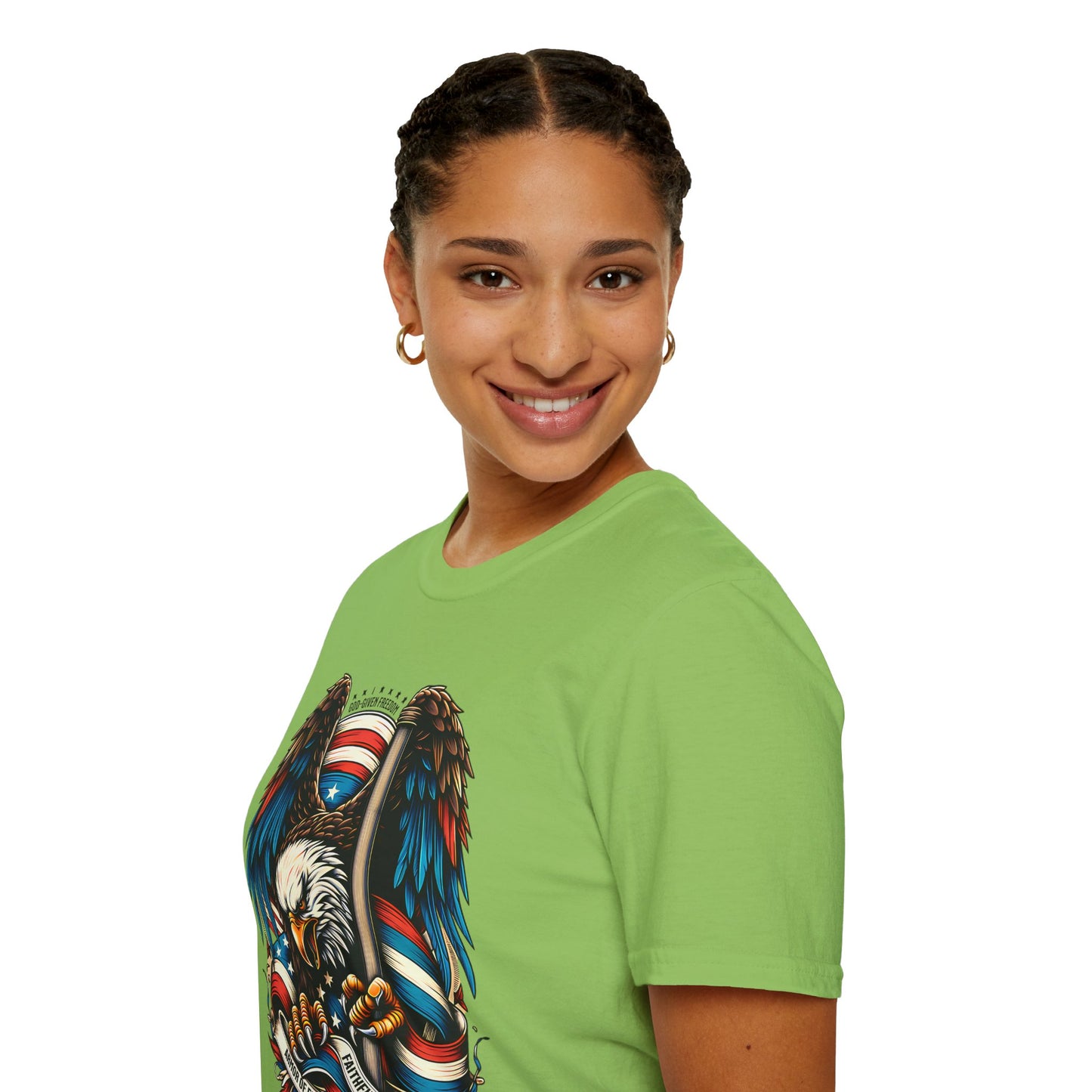 Patriotic Eagle Graphic Unisex T-Shirt