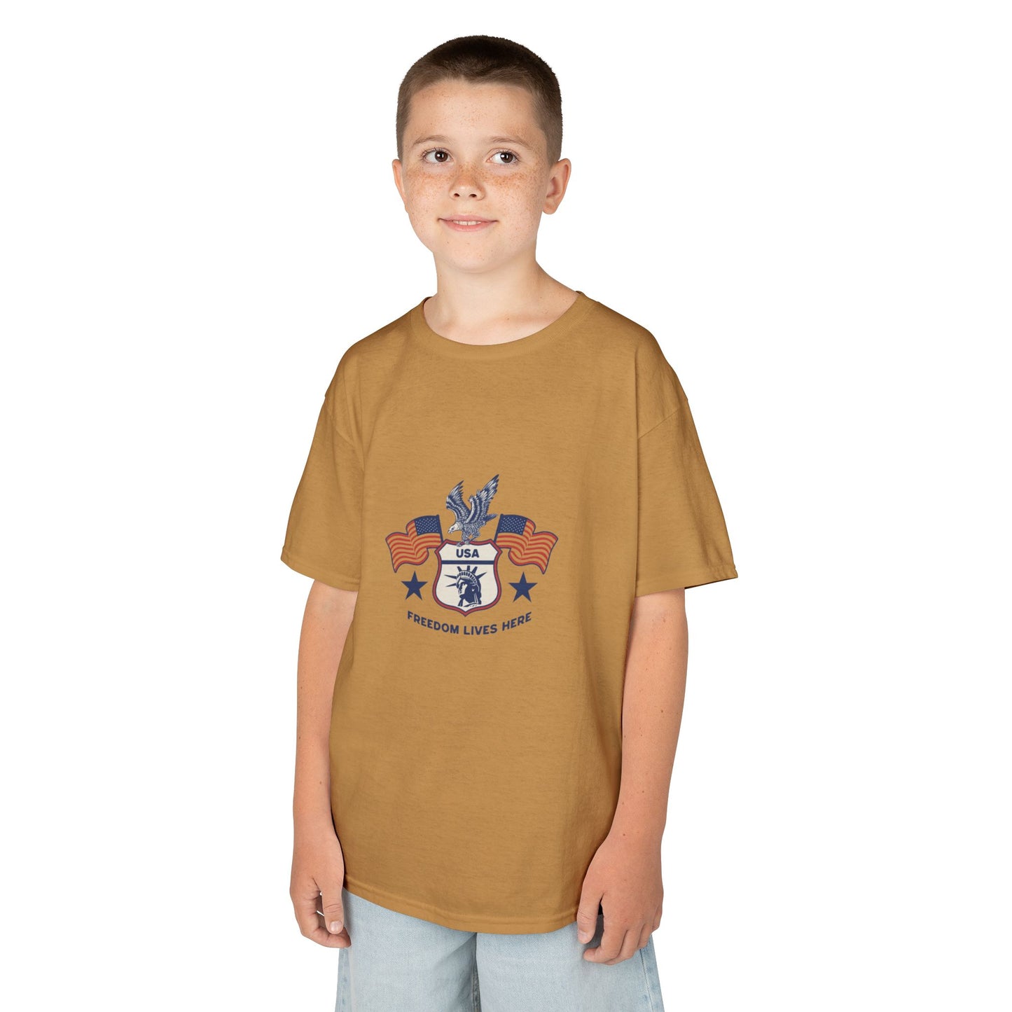Freedom Lives Here Kids Tee for Boys and Girls