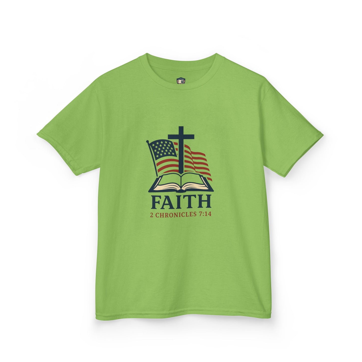Faith & Freedom 2 Chronicles 7:14 Inspired Christian Kids Shirt