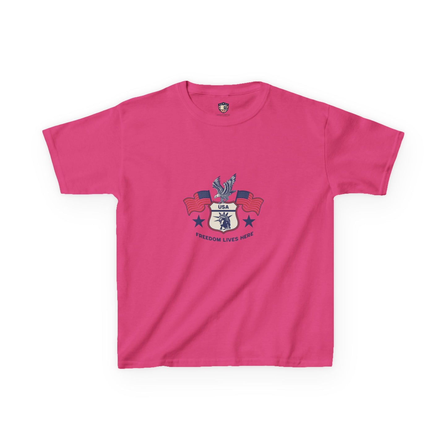 Freedom Lives Here Kids Tee for Boys and Girls