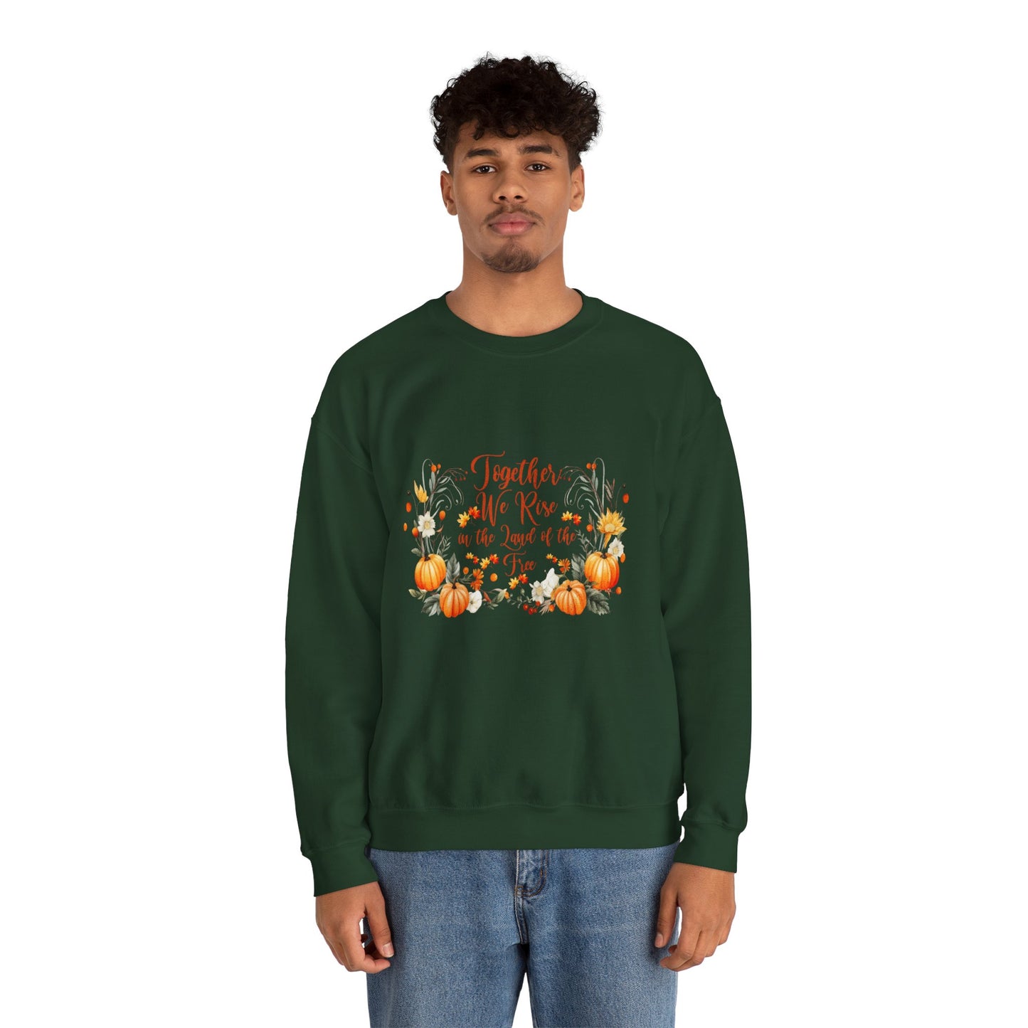 Fall Themed Unisex Sweatshirt - Together We Rise