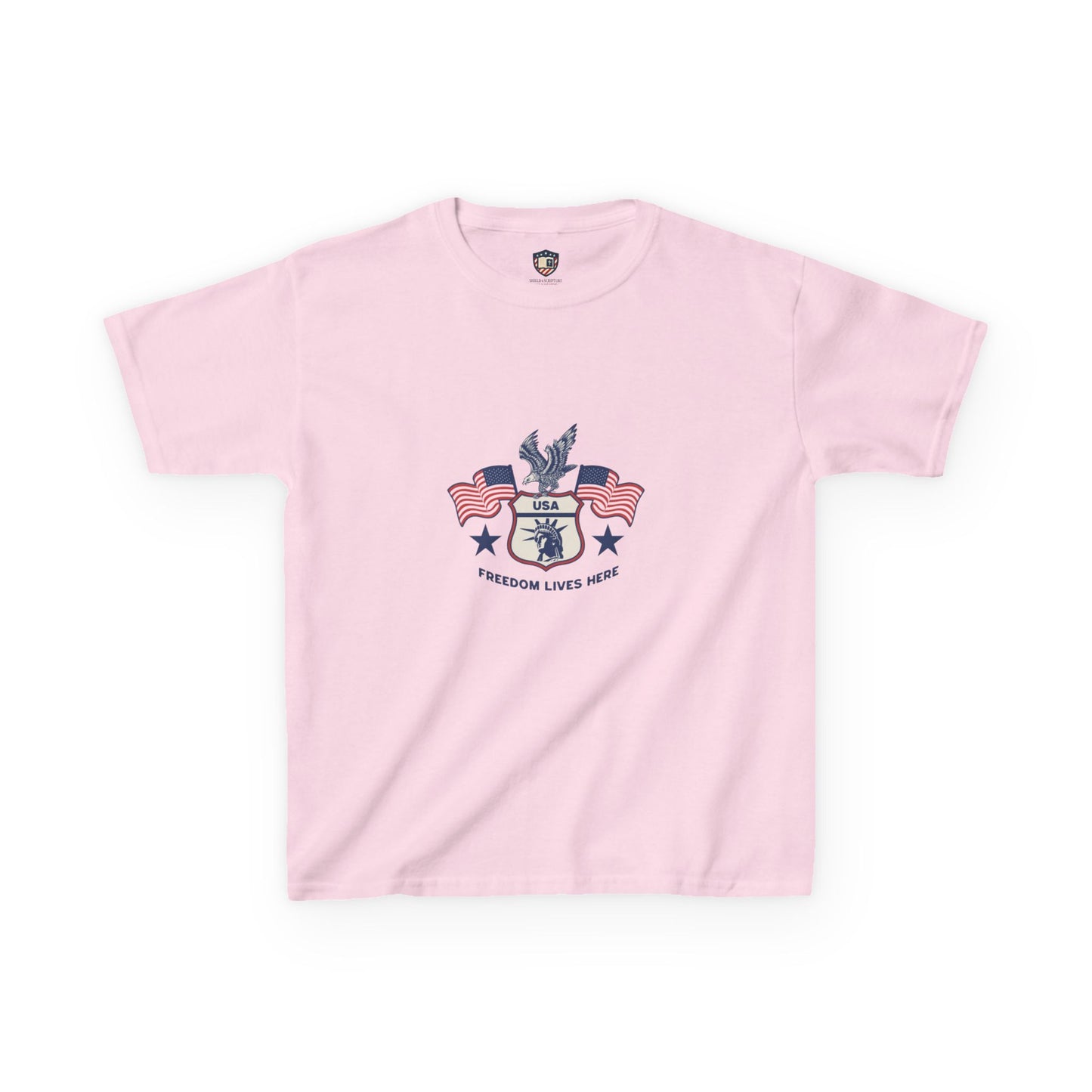 Freedom Lives Here Kids Tee for Boys and Girls