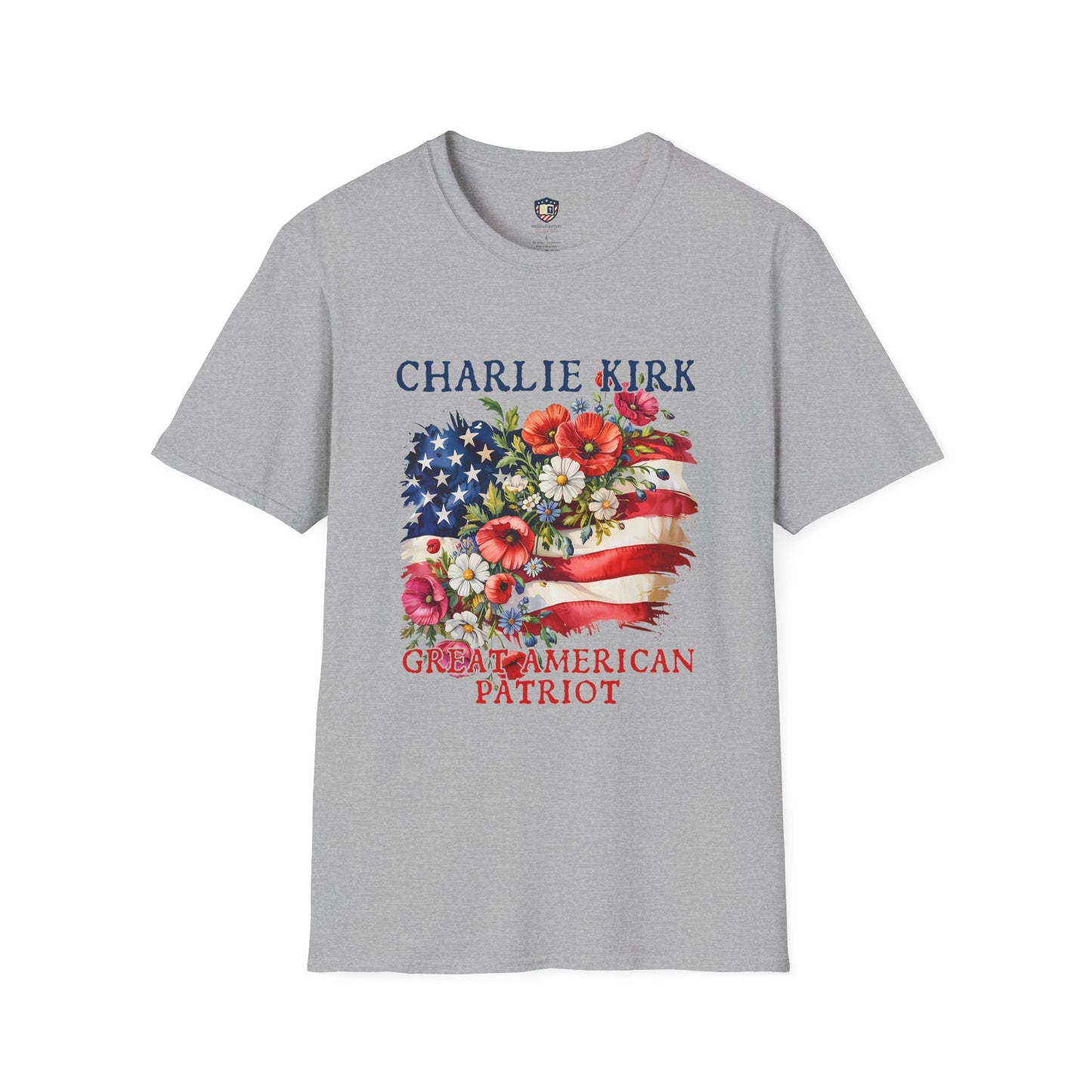 Patriotic Graphic T-Shirt, Charlie Kirk American Pride Unisex Tee