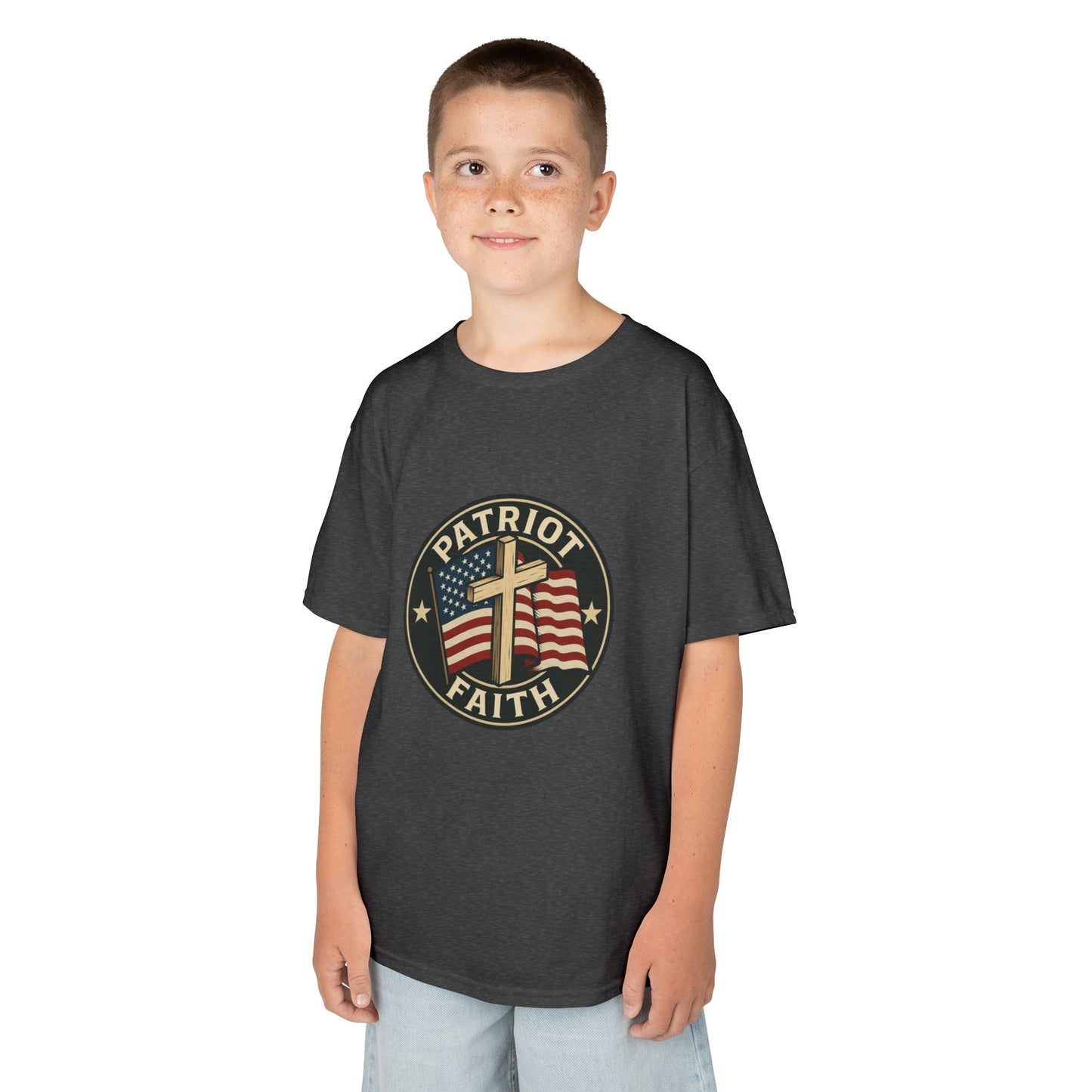 Patriotic Kids Tee - Faith & Freedom Everyday Wear