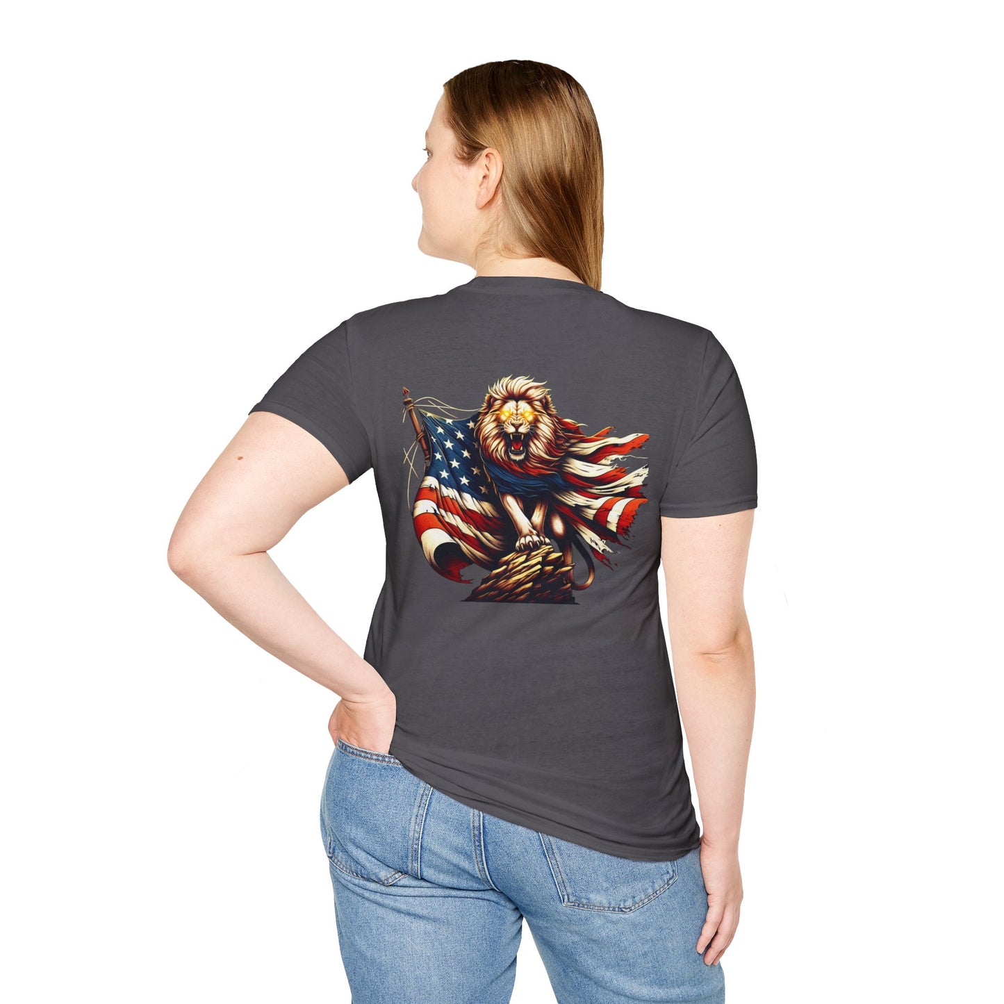Lion of Judah USA Flag Unisex T-Shirt