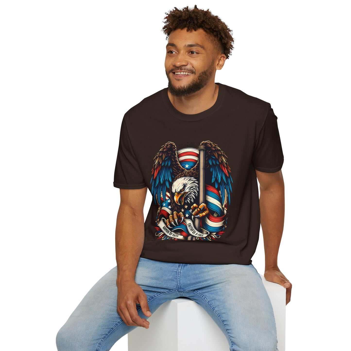 Patriotic Eagle Graphic Unisex T-Shirt