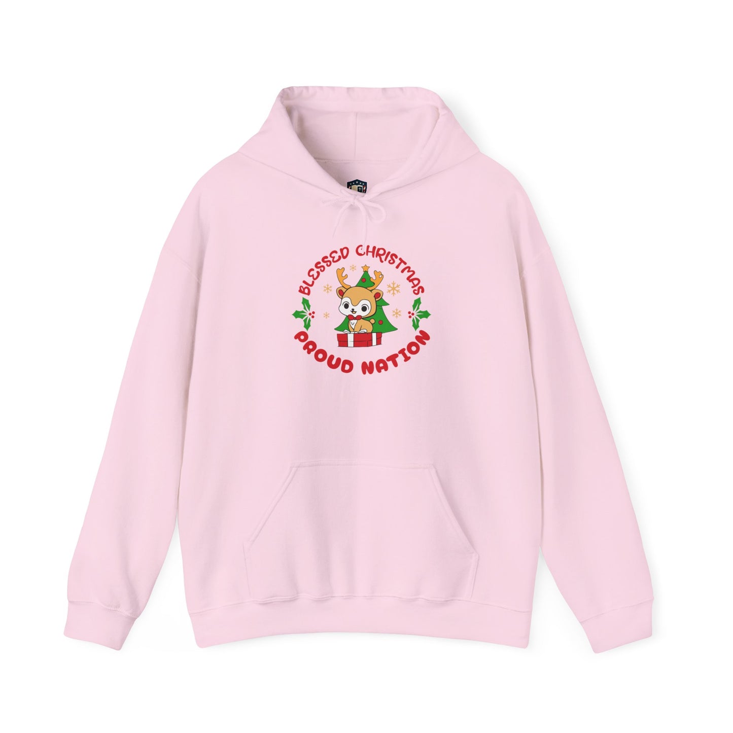 Blessed Christmas Proud Nation Design Unisex Hoodie
