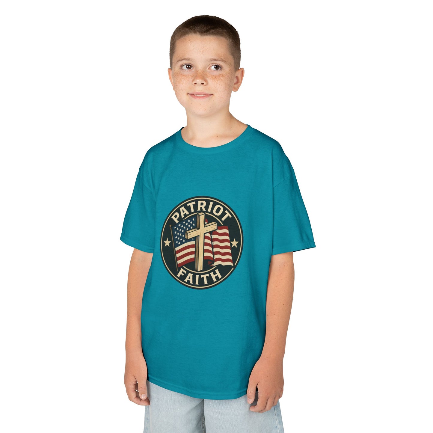 Patriotic Kids Tee - Faith & Freedom Everyday Wear