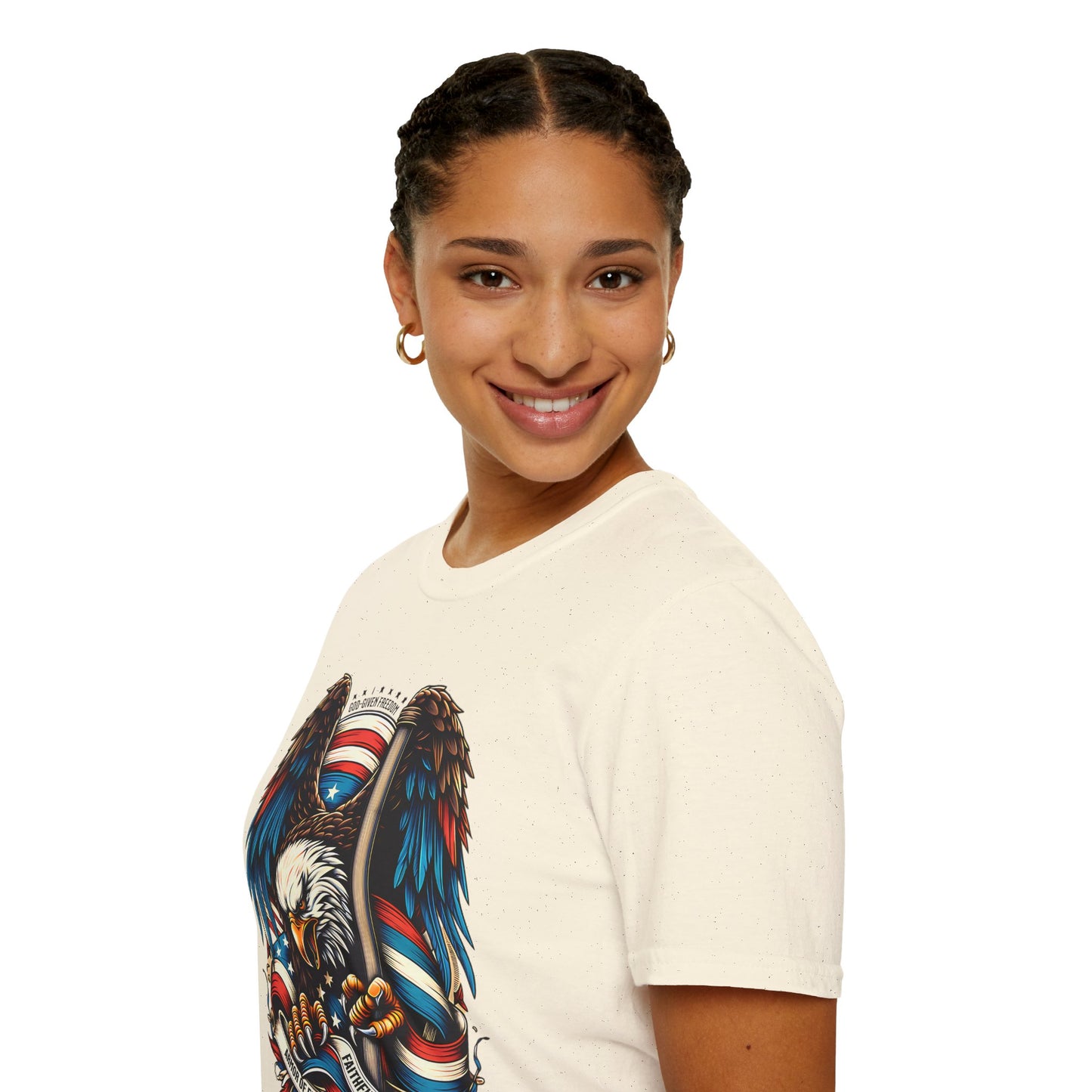 Patriotic Eagle Graphic Unisex T-Shirt