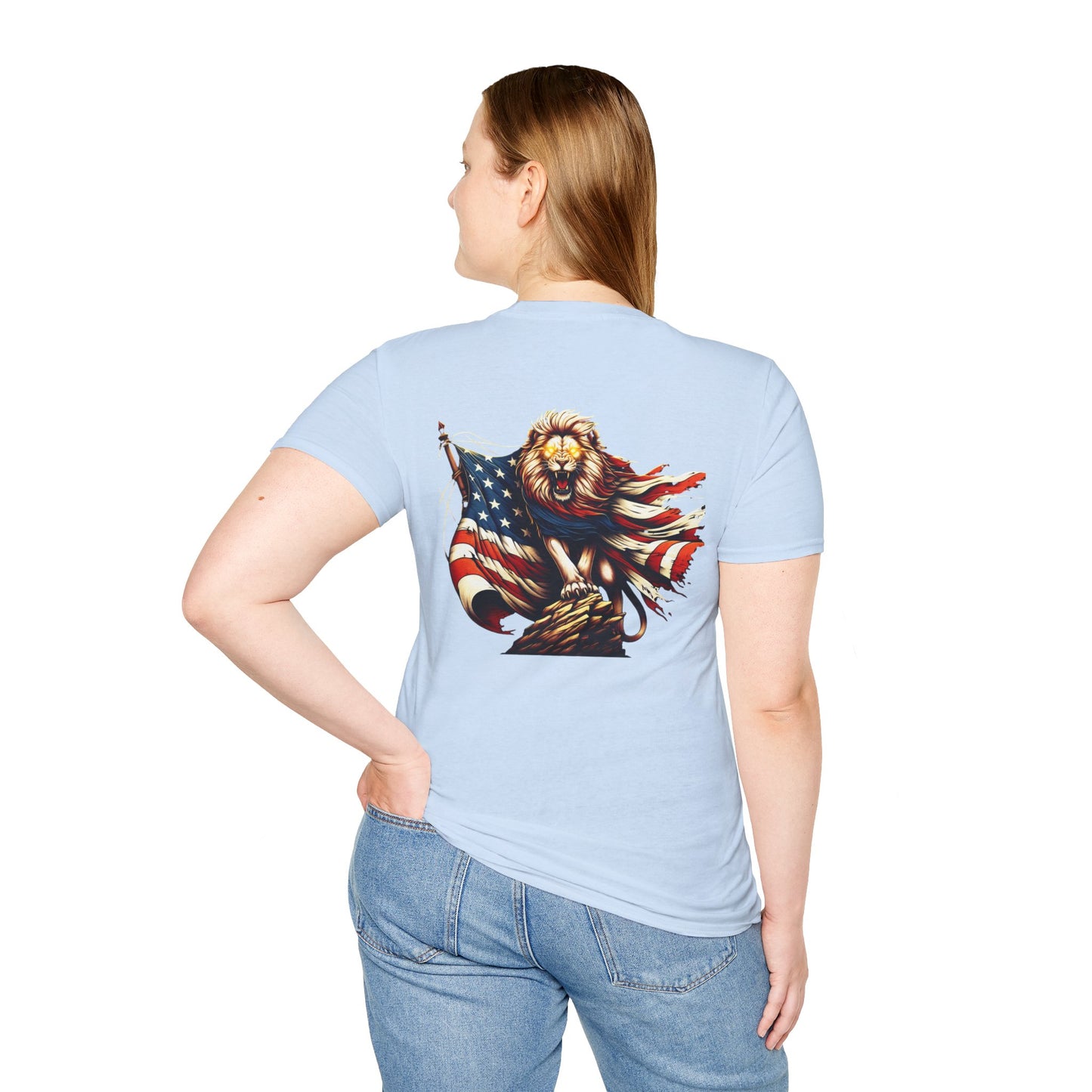 Lion of Judah USA Flag Unisex T-Shirt