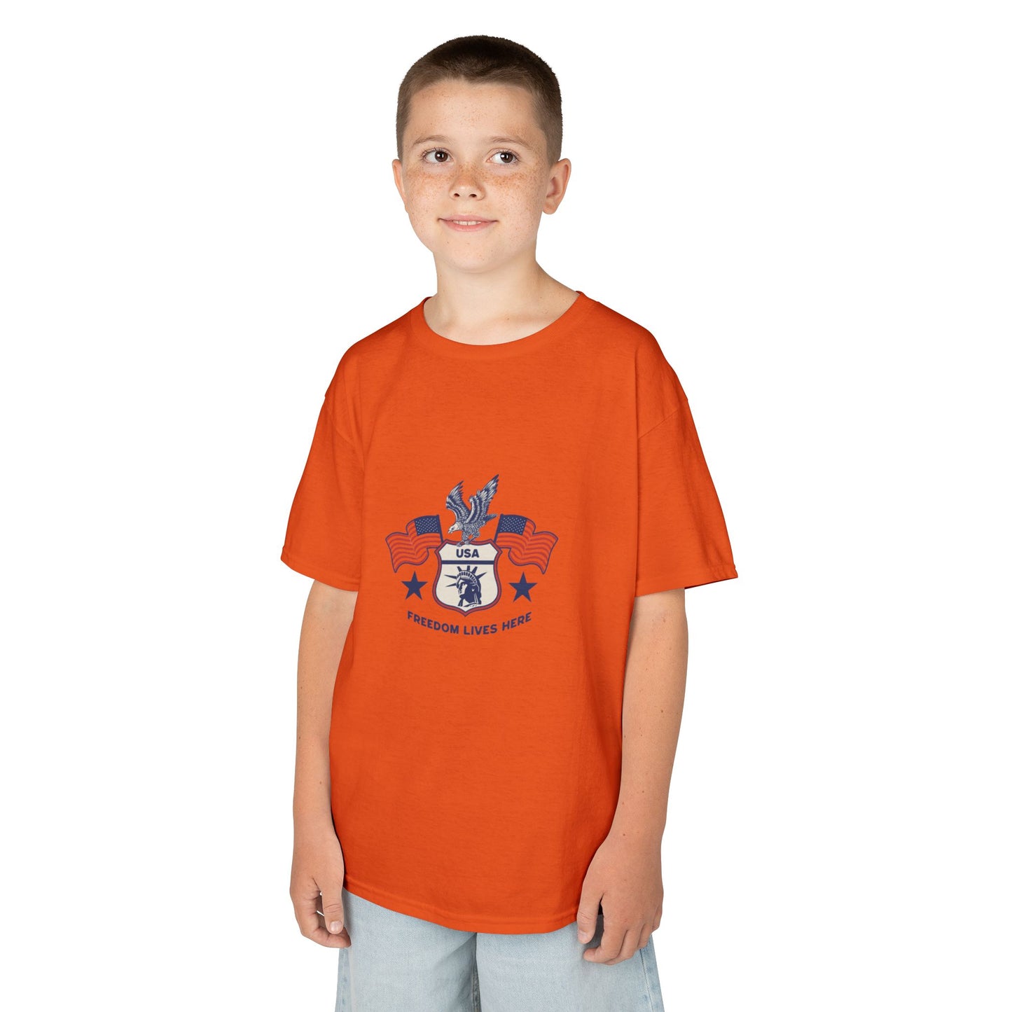 Freedom Lives Here Kids Tee for Boys and Girls