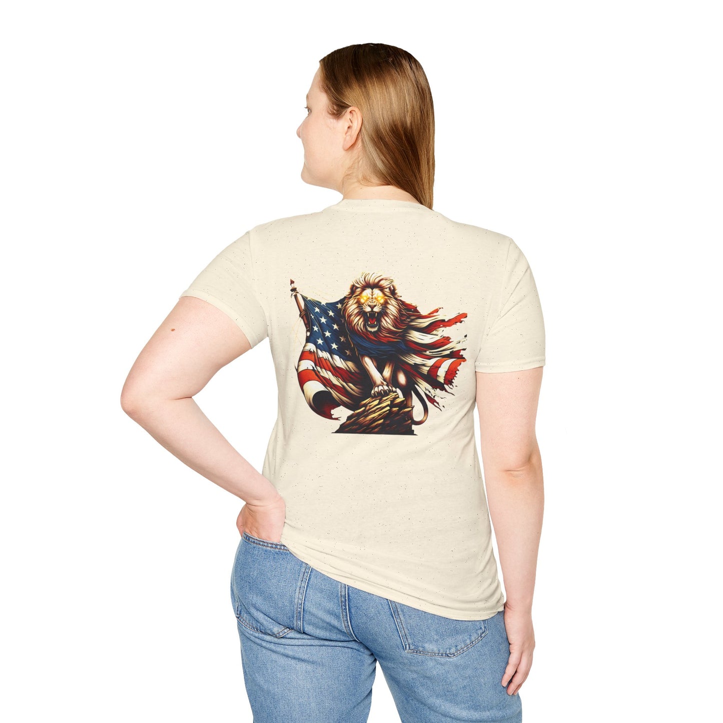 Lion of Judah USA Flag Unisex T-Shirt