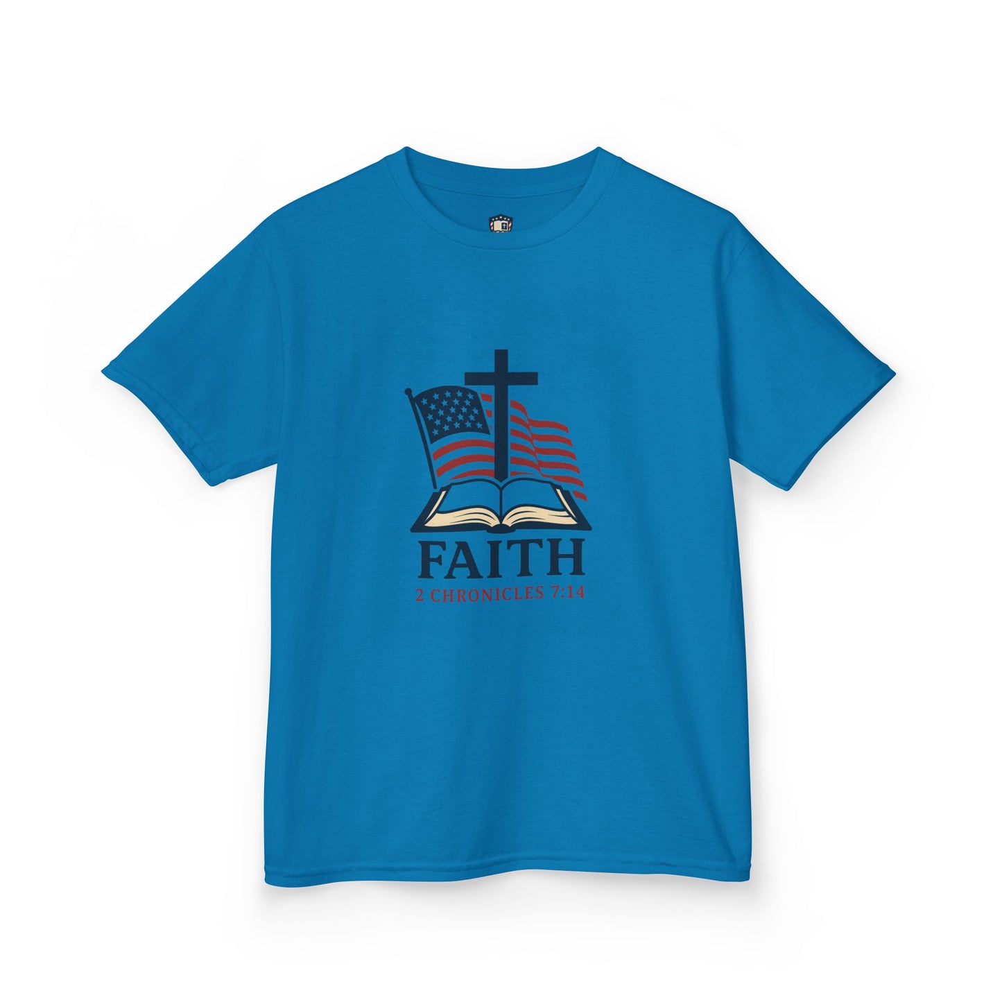 Faith & Freedom 2 Chronicles 7:14 Inspired Christian Kids Shirt