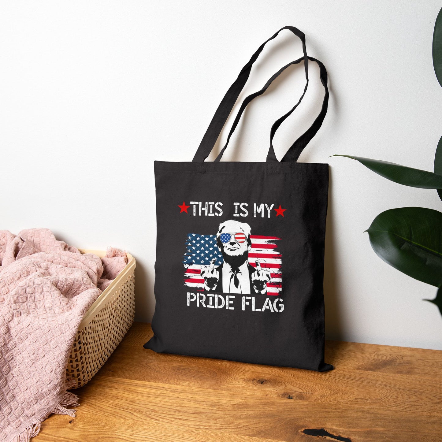 Trump This Is My Pride Flag Inspired Tote Bag