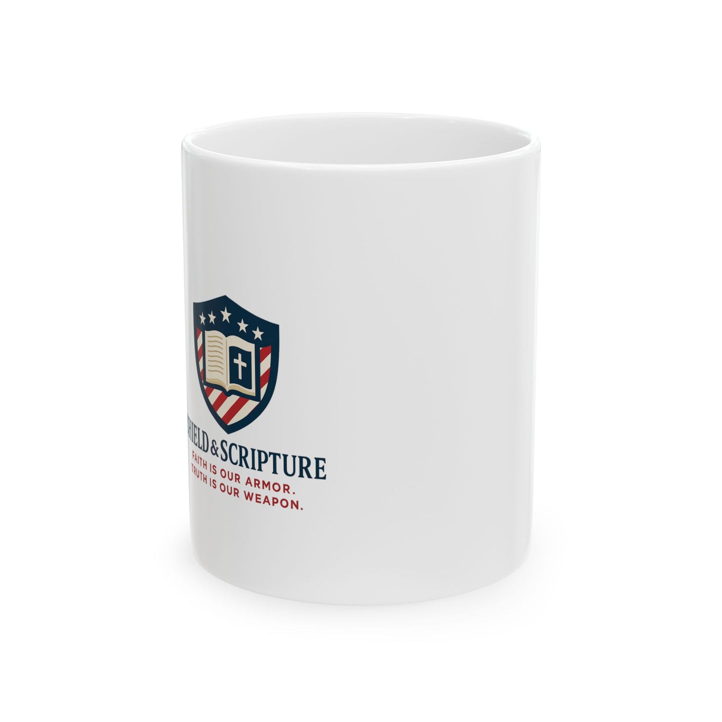 Shield & Scripture Ceramic Mug
