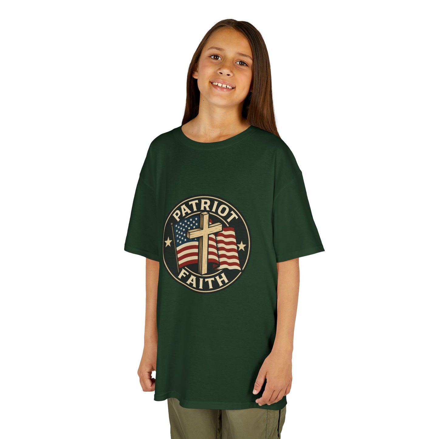 Patriotic Kids Tee - Faith & Freedom Everyday Wear