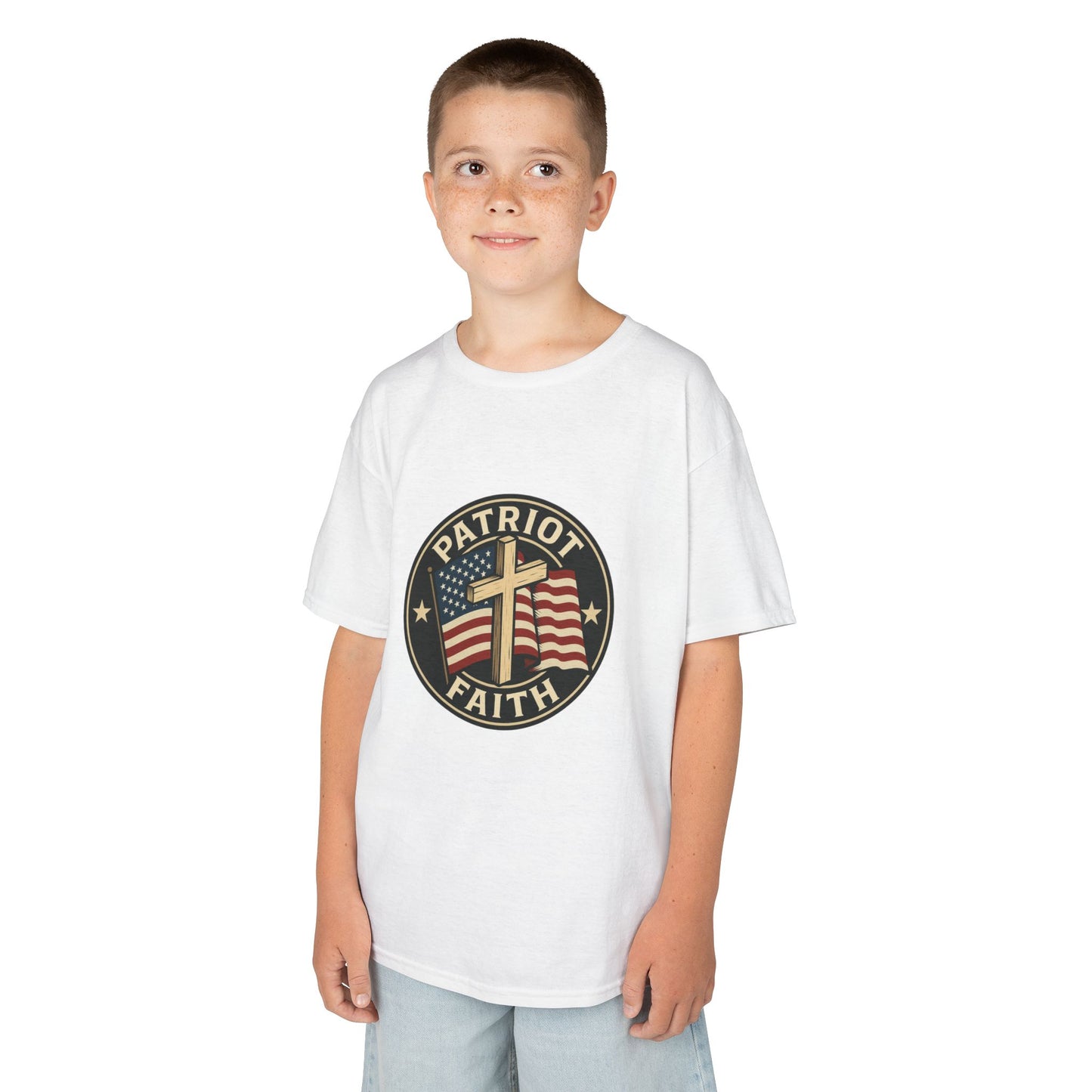 Patriotic Kids Tee - Faith & Freedom Everyday Wear