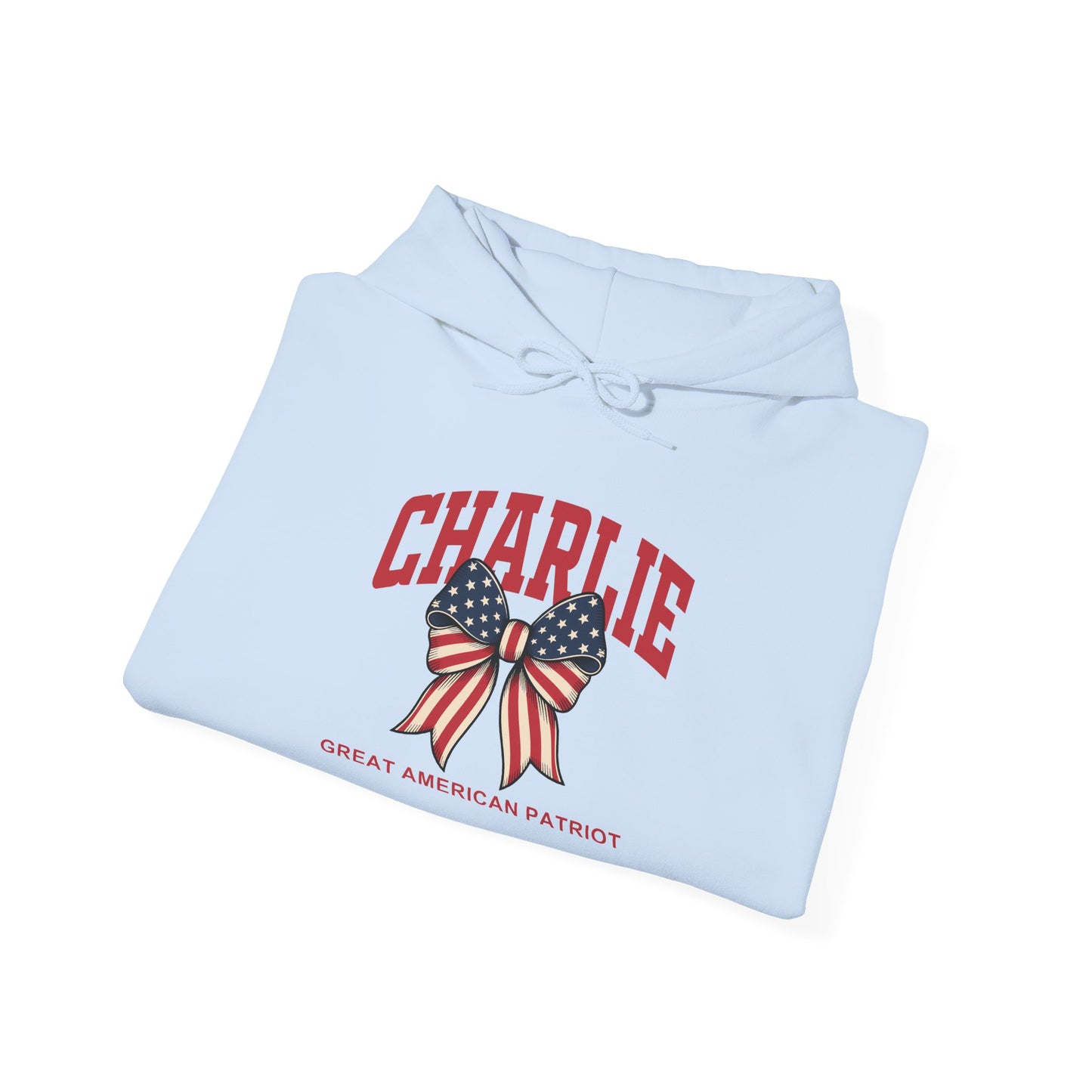 Charlie Kirk Great American Patriot Themed Unisex Hoodie