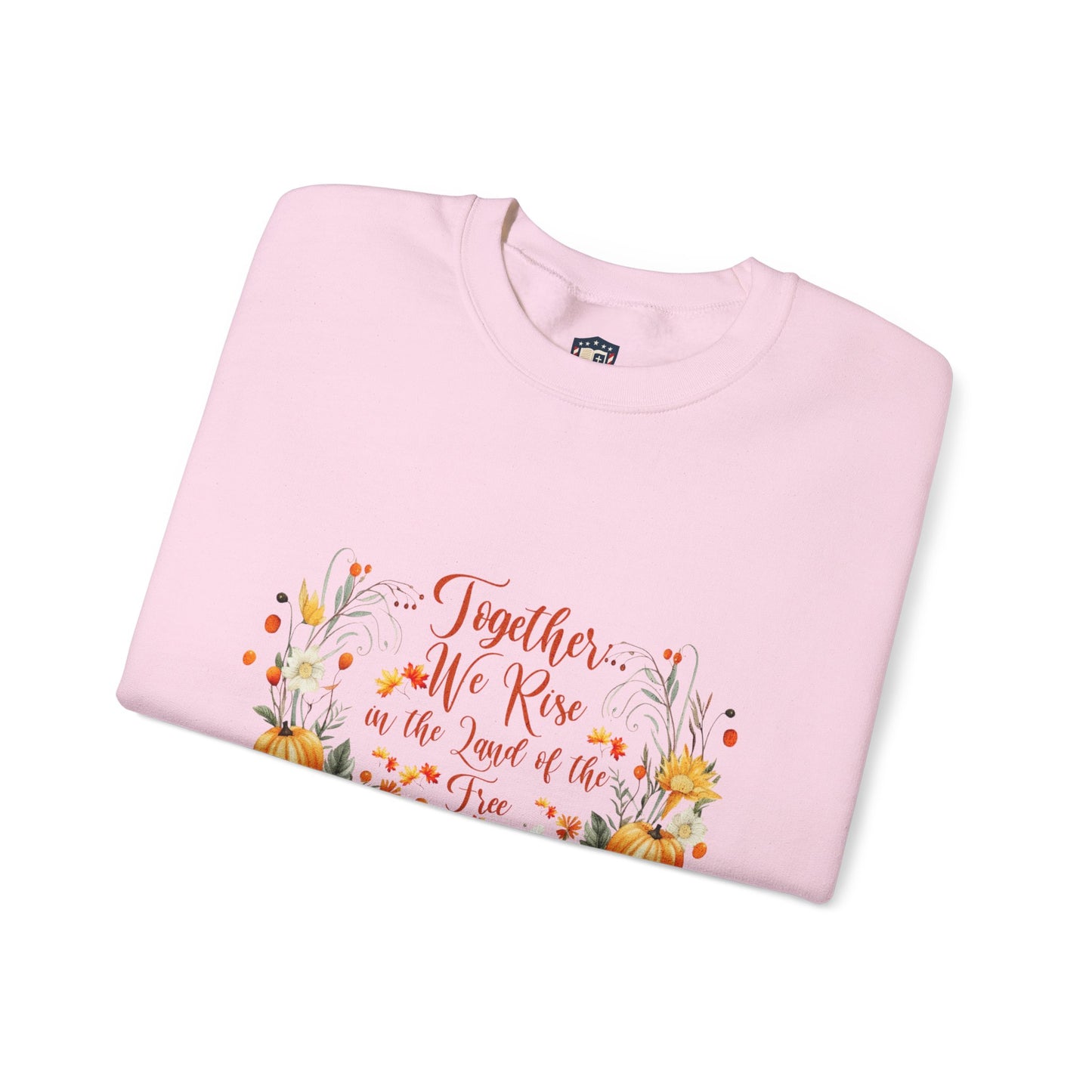 Fall Themed Unisex Sweatshirt - Together We Rise