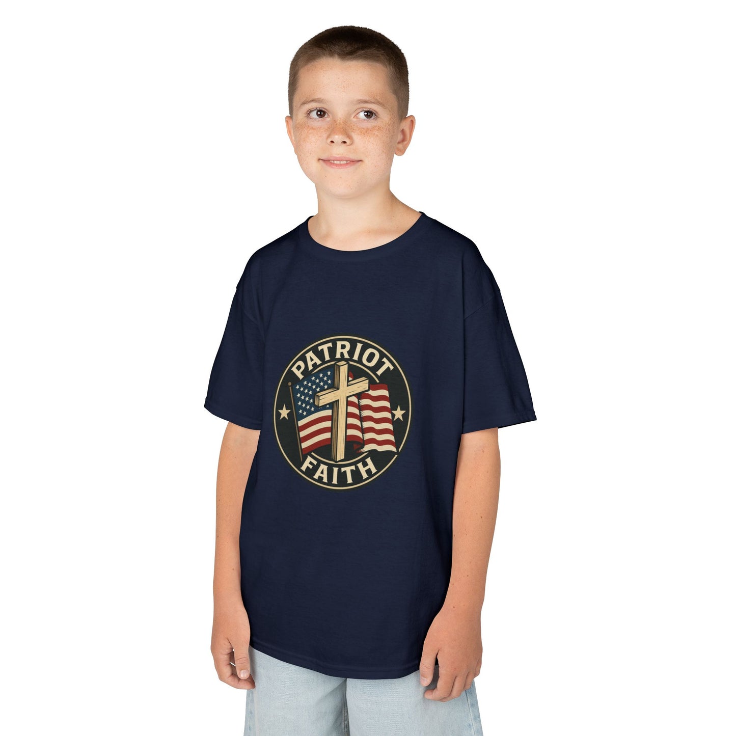 Patriotic Kids Tee - Faith & Freedom Everyday Wear