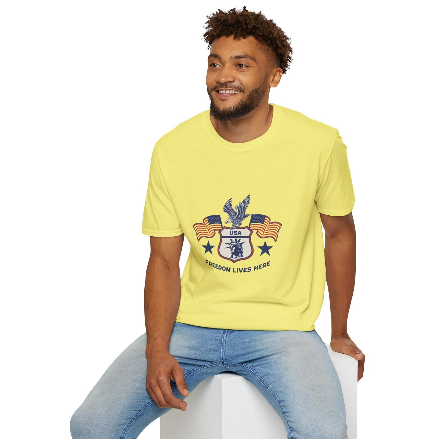 USA Freedom Lives Here Patriotic Unisex Shirt