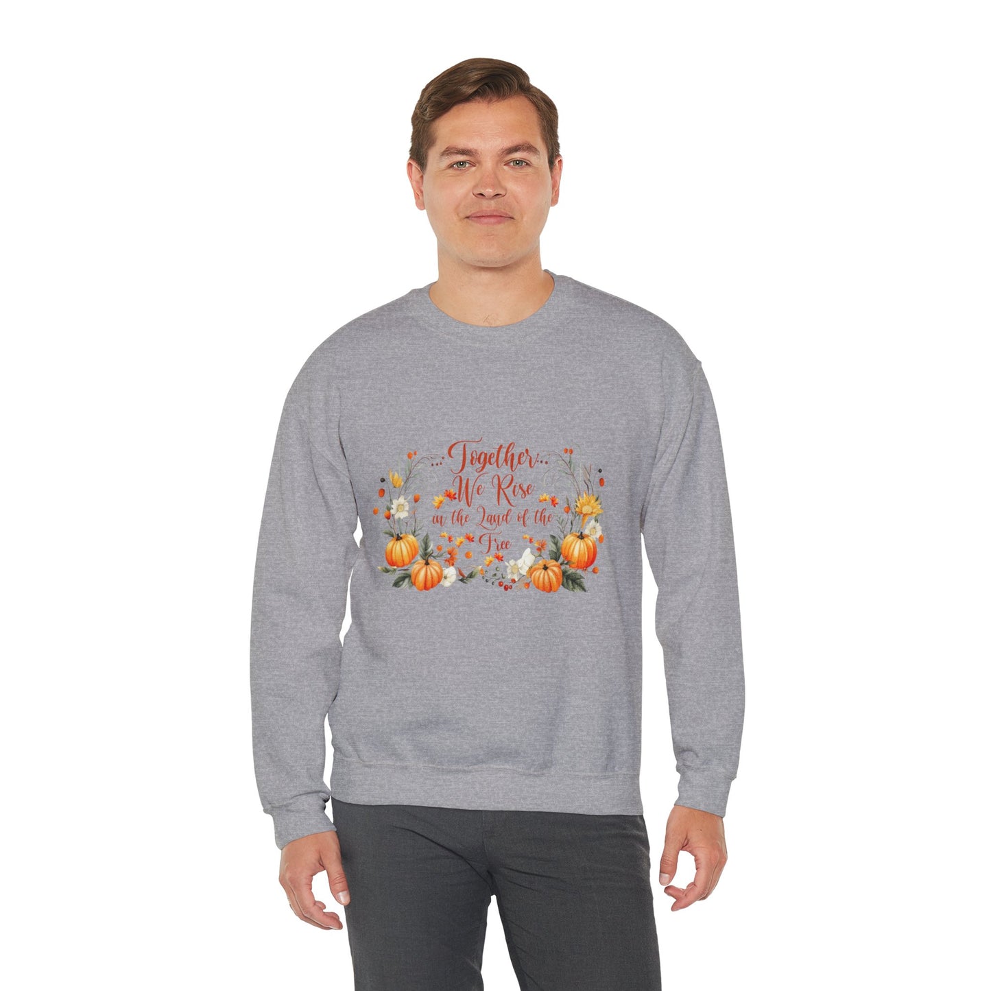 Fall Themed Unisex Sweatshirt - Together We Rise