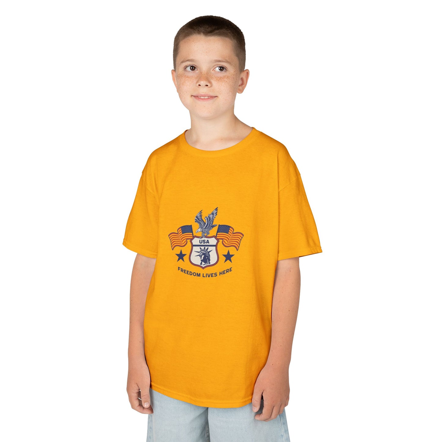 Freedom Lives Here Kids Tee for Boys and Girls