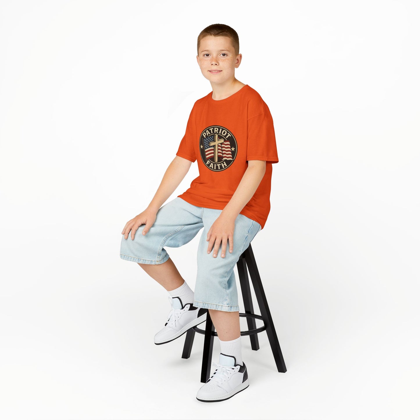 Patriotic Kids Tee - Faith & Freedom Everyday Wear