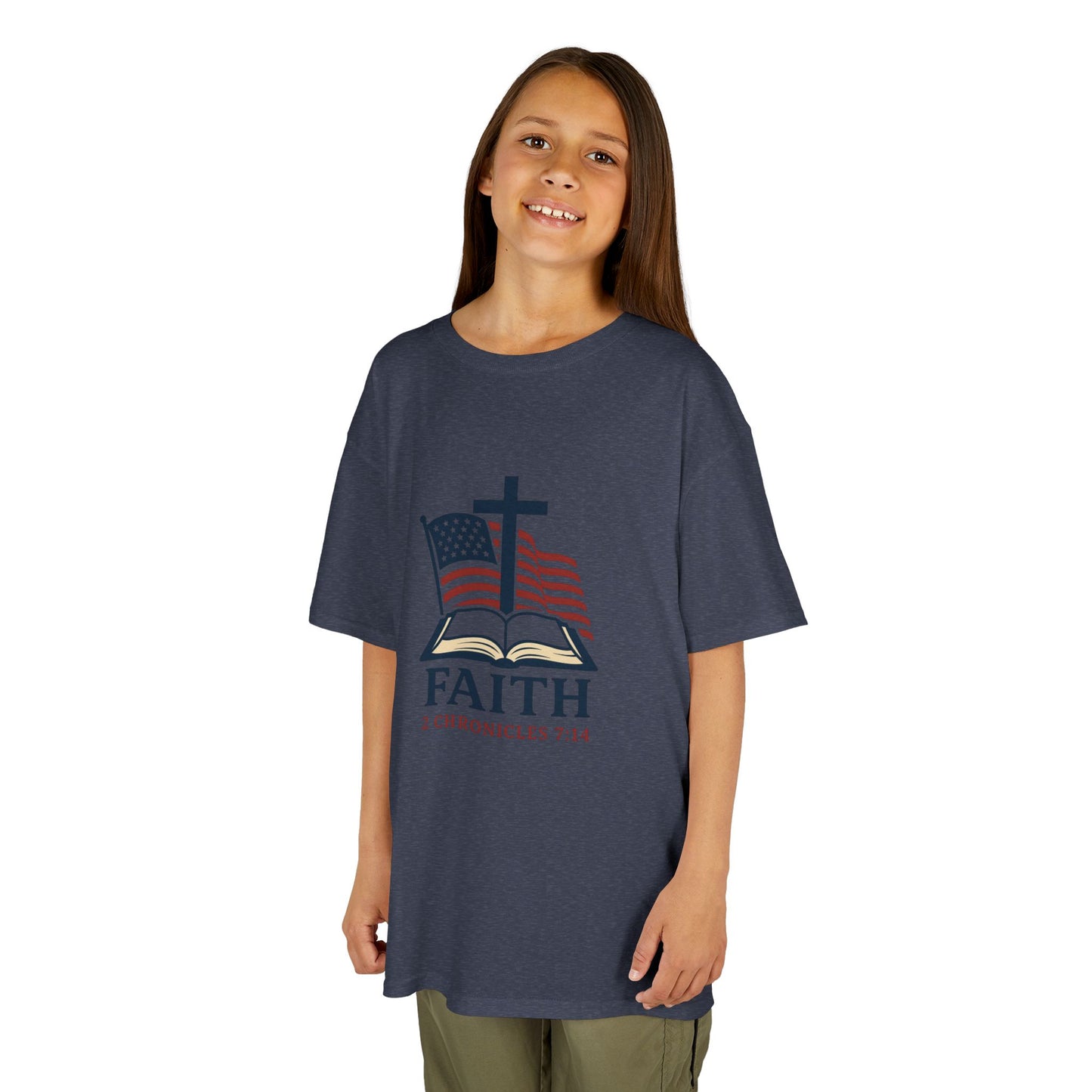 Faith & Freedom 2 Chronicles 7:14 Inspired Christian Kids Shirt