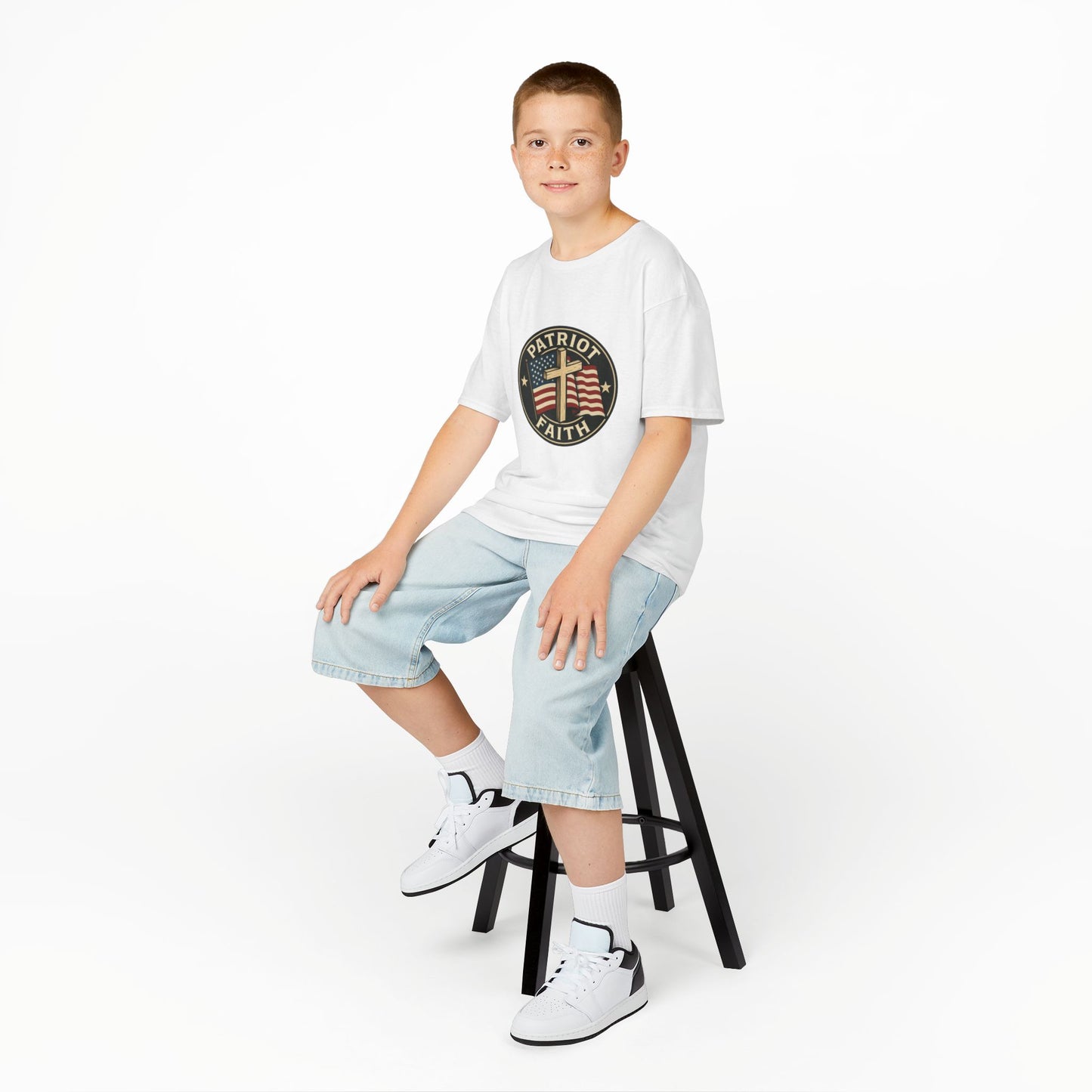 Patriotic Kids Tee - Faith & Freedom Everyday Wear