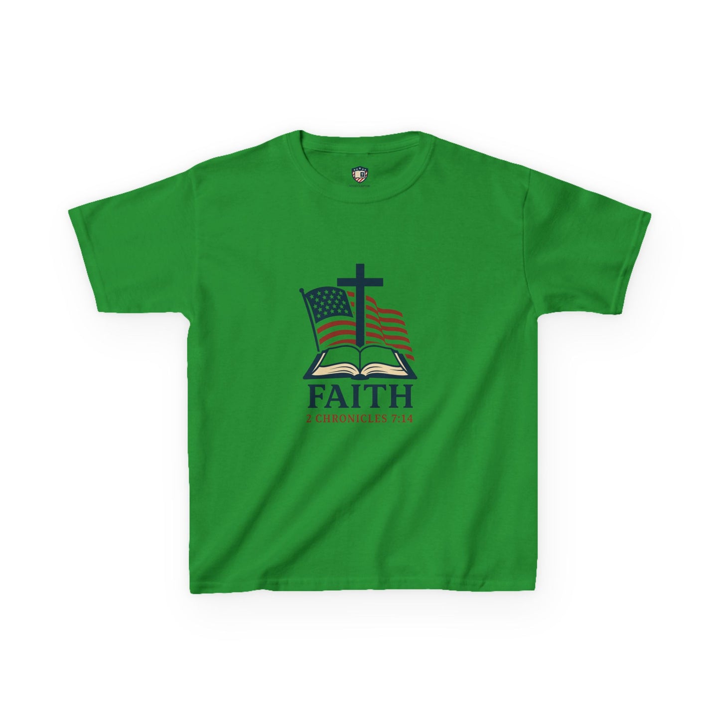 Faith & Freedom 2 Chronicles 7:14 Inspired Christian Kids Shirt
