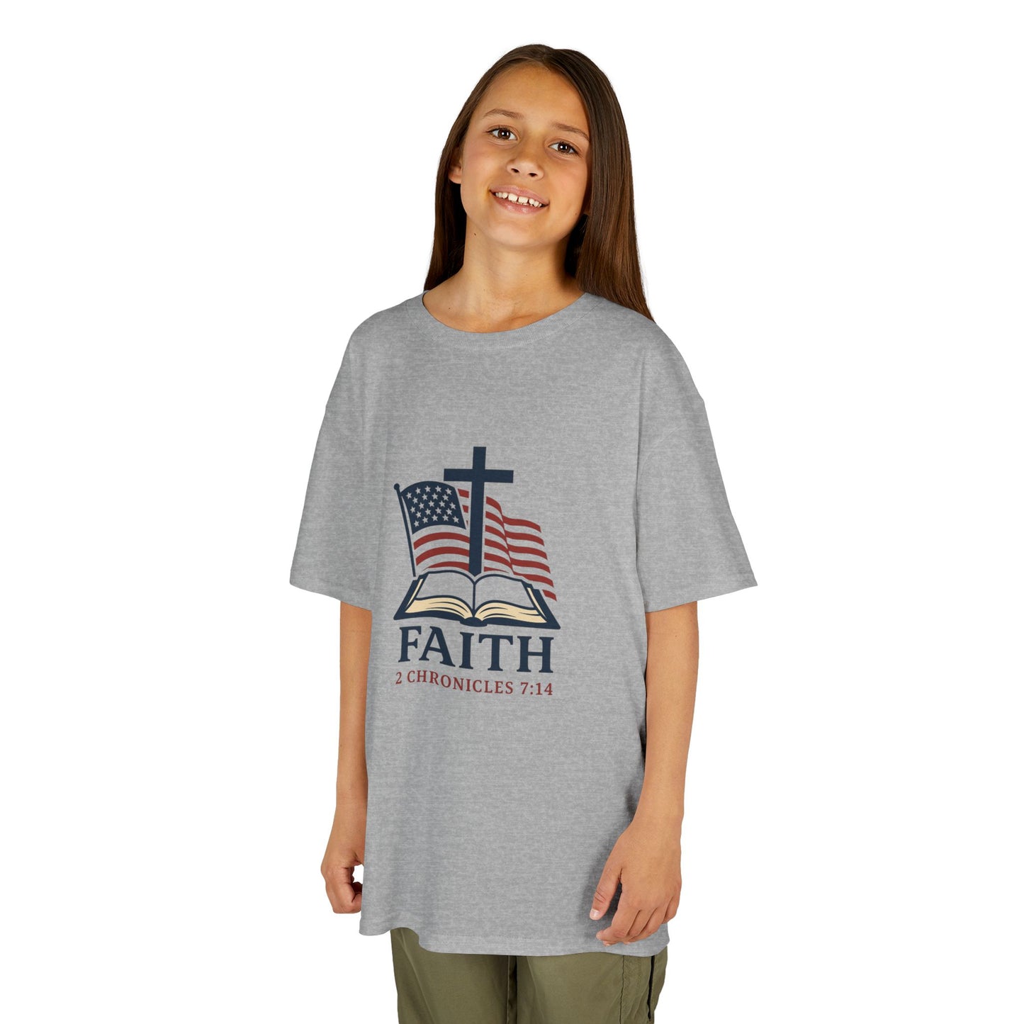 Faith & Freedom 2 Chronicles 7:14 Inspired Christian Kids Shirt