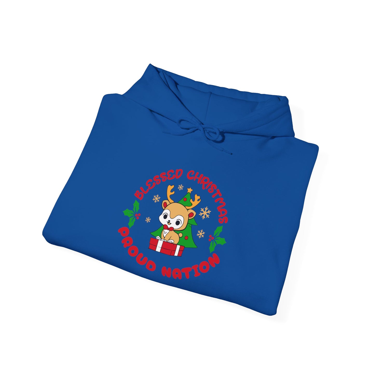 Blessed Christmas Proud Nation Design Unisex Hoodie