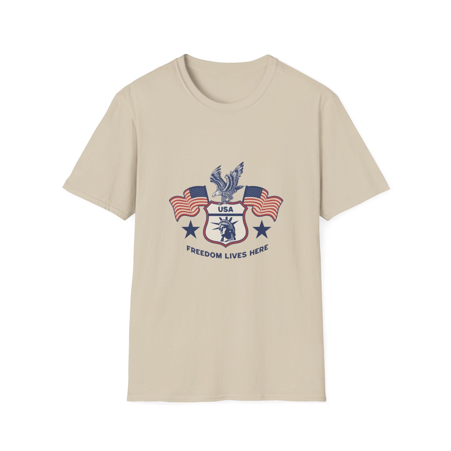 USA Freedom Lives Here Patriotic Unisex Shirt