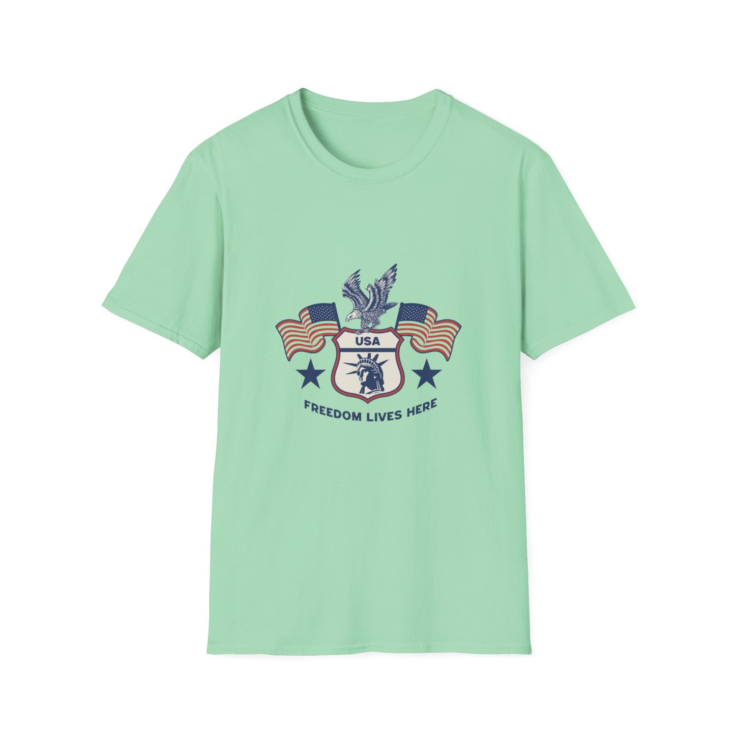 USA Freedom Lives Here Patriotic Unisex Shirt