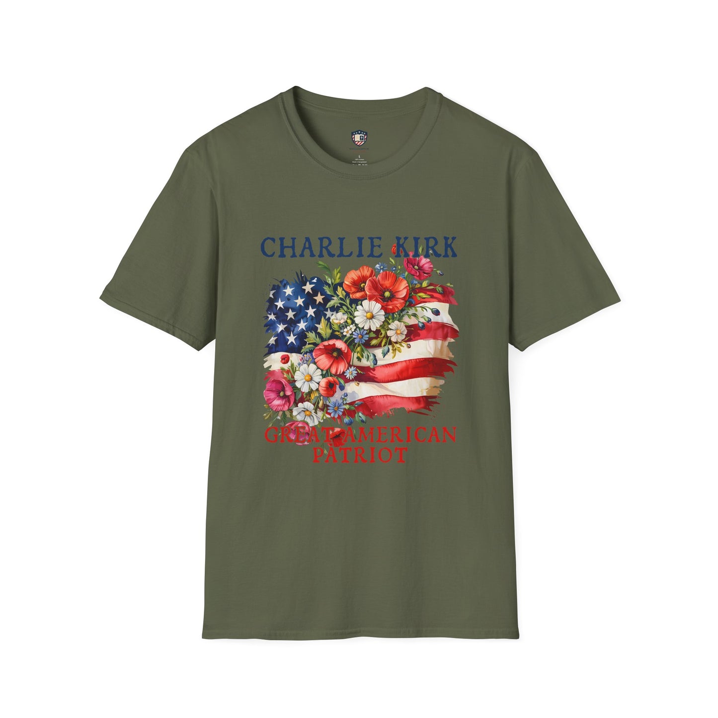 Patriotic Graphic T-Shirt, Charlie Kirk American Pride Unisex Tee