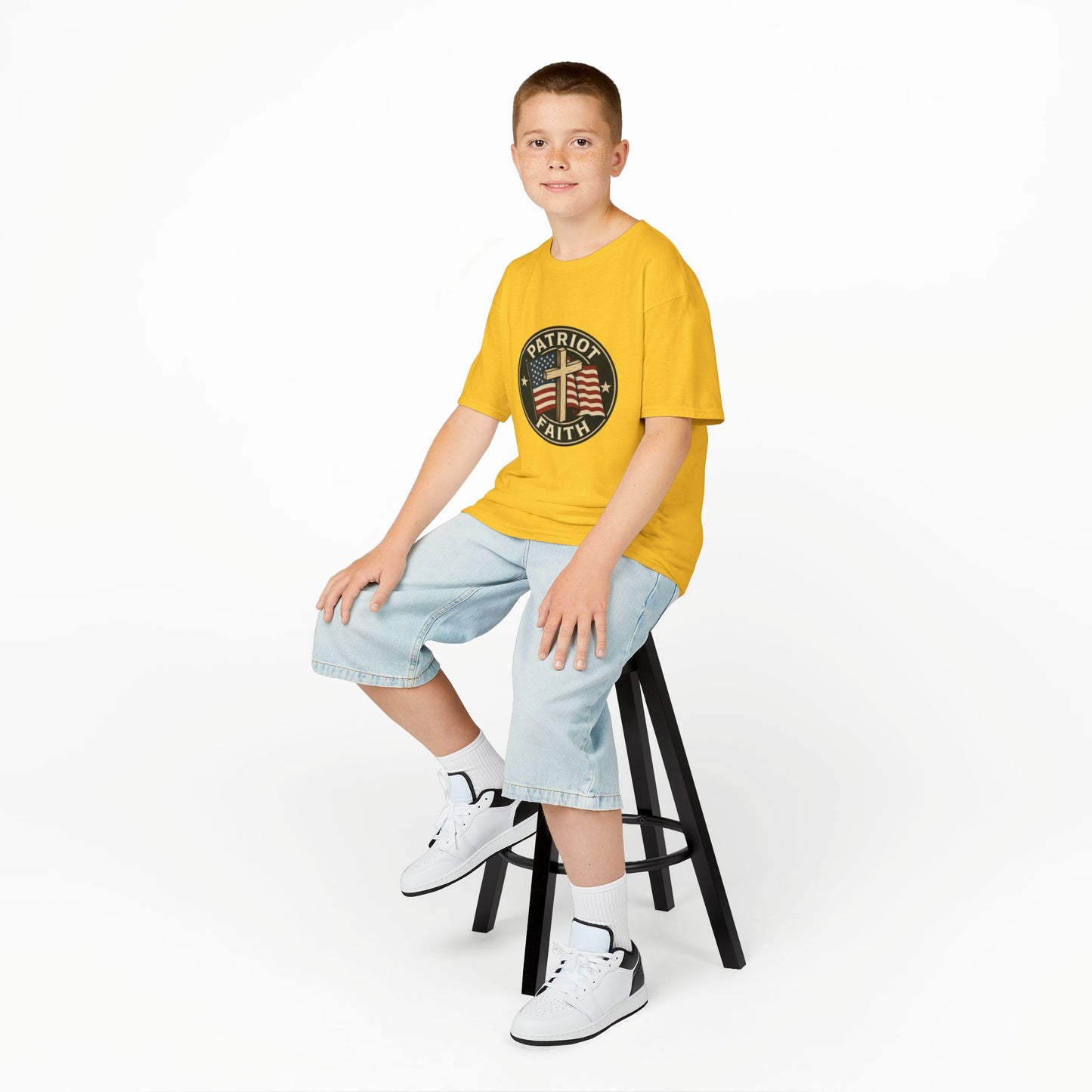 Patriotic Kids Tee - Faith & Freedom Everyday Wear