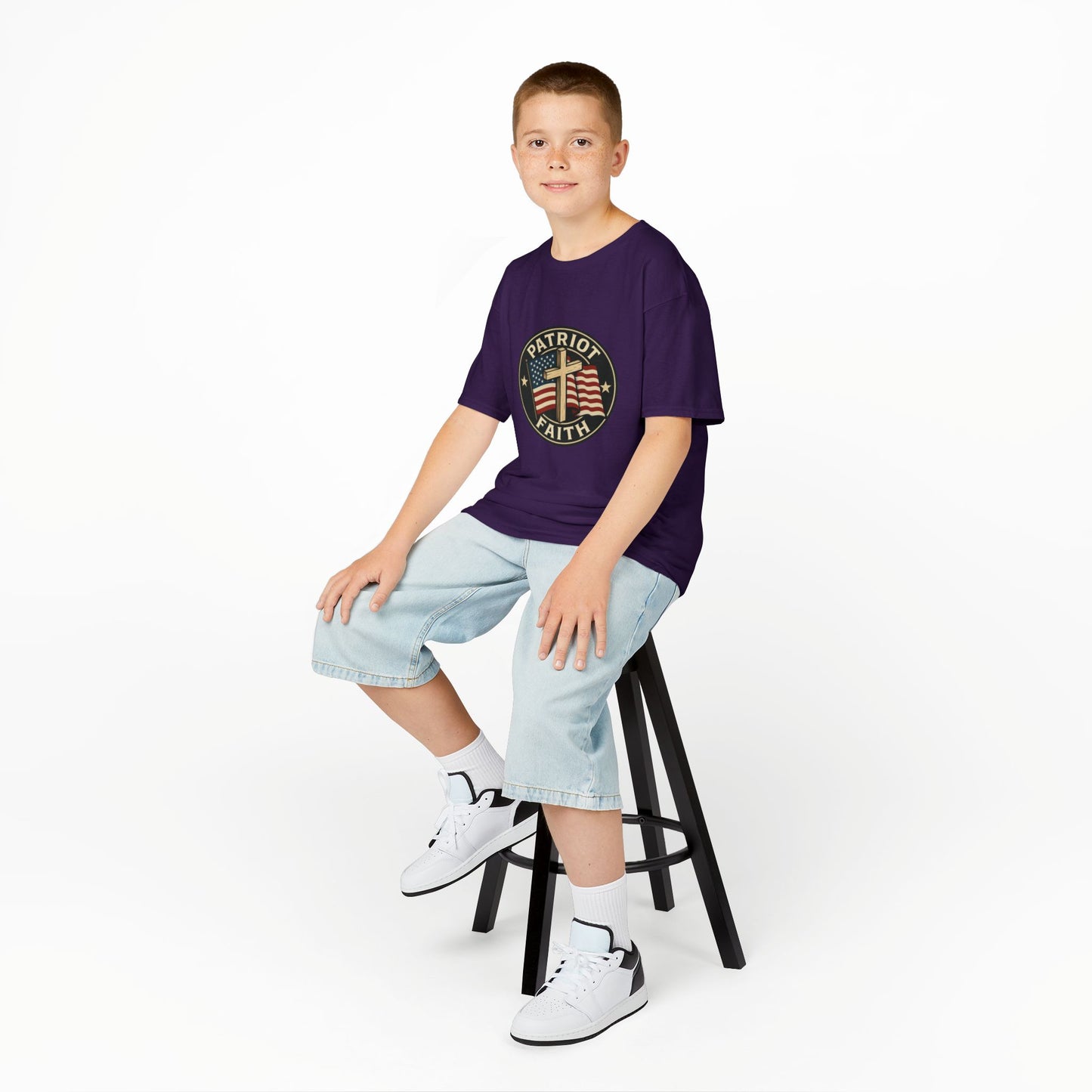 Patriotic Kids Tee - Faith & Freedom Everyday Wear