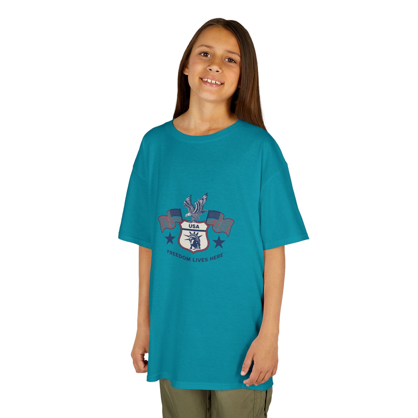 Freedom Lives Here Kids Tee for Boys and Girls