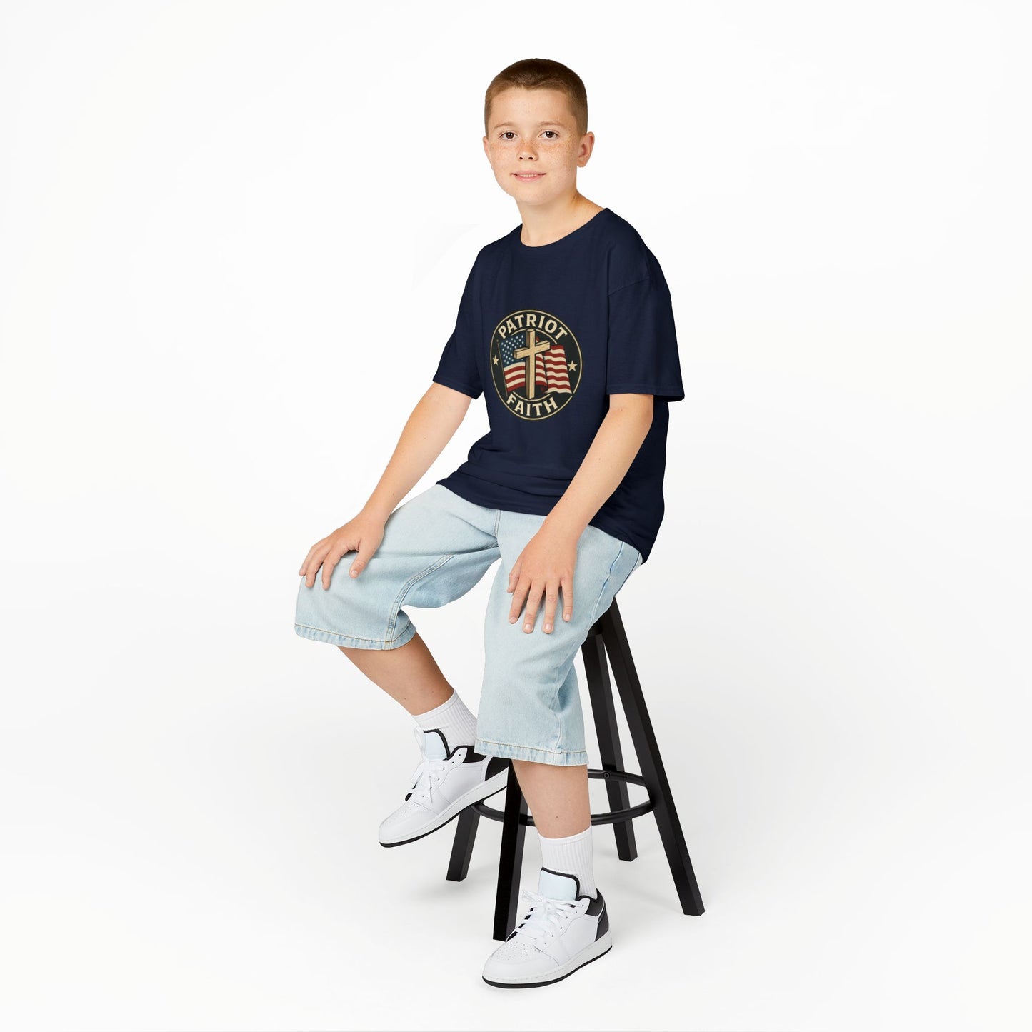 Patriotic Kids Tee - Faith & Freedom Everyday Wear