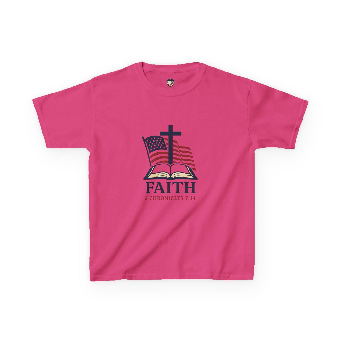 Faith & Freedom 2 Chronicles 7:14 Inspired Christian Kids Shirt