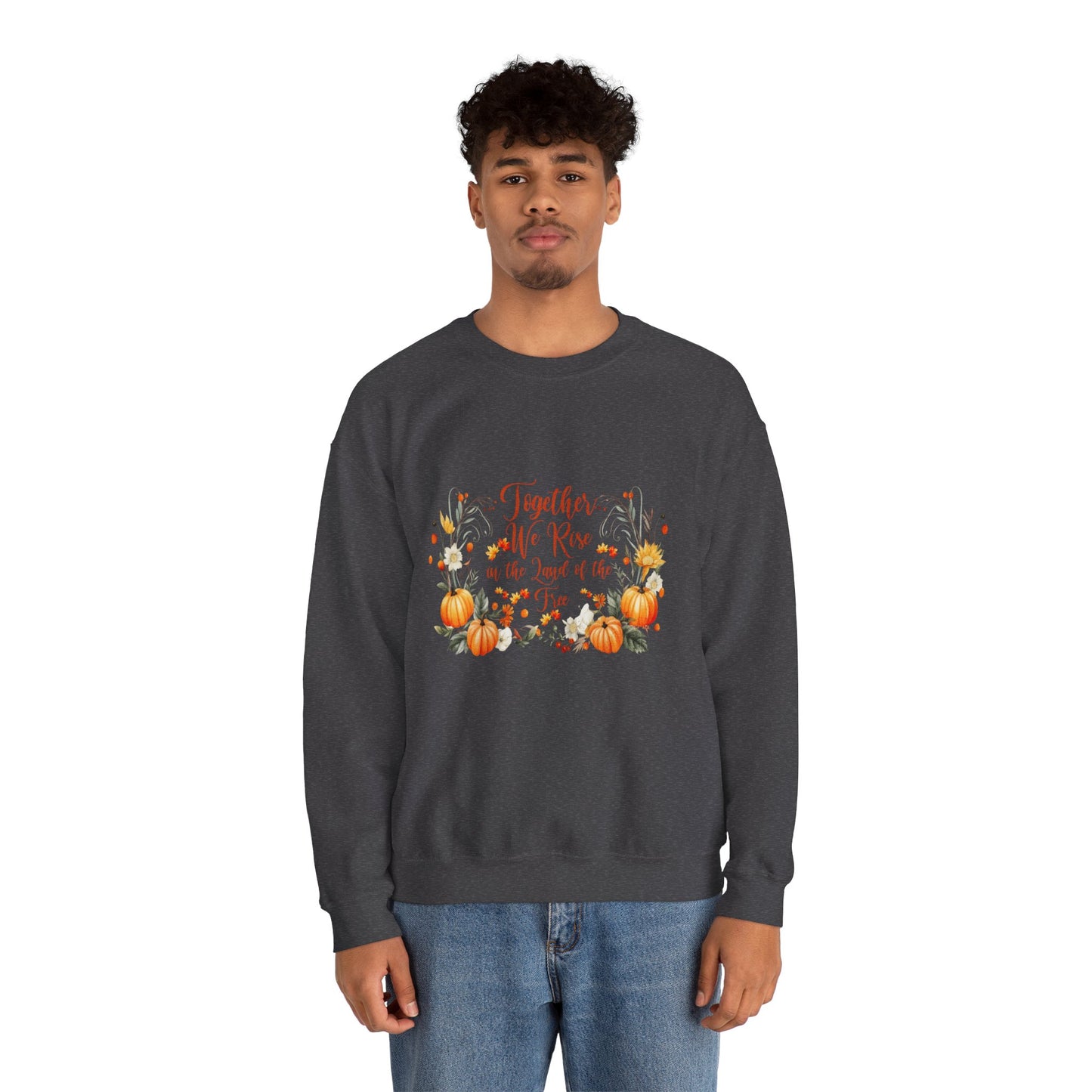 Fall Themed Unisex Sweatshirt - Together We Rise