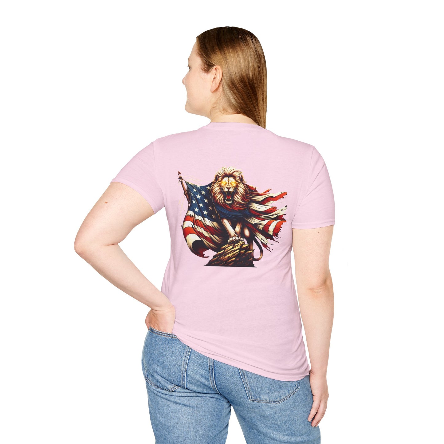 Lion of Judah USA Flag Unisex T-Shirt