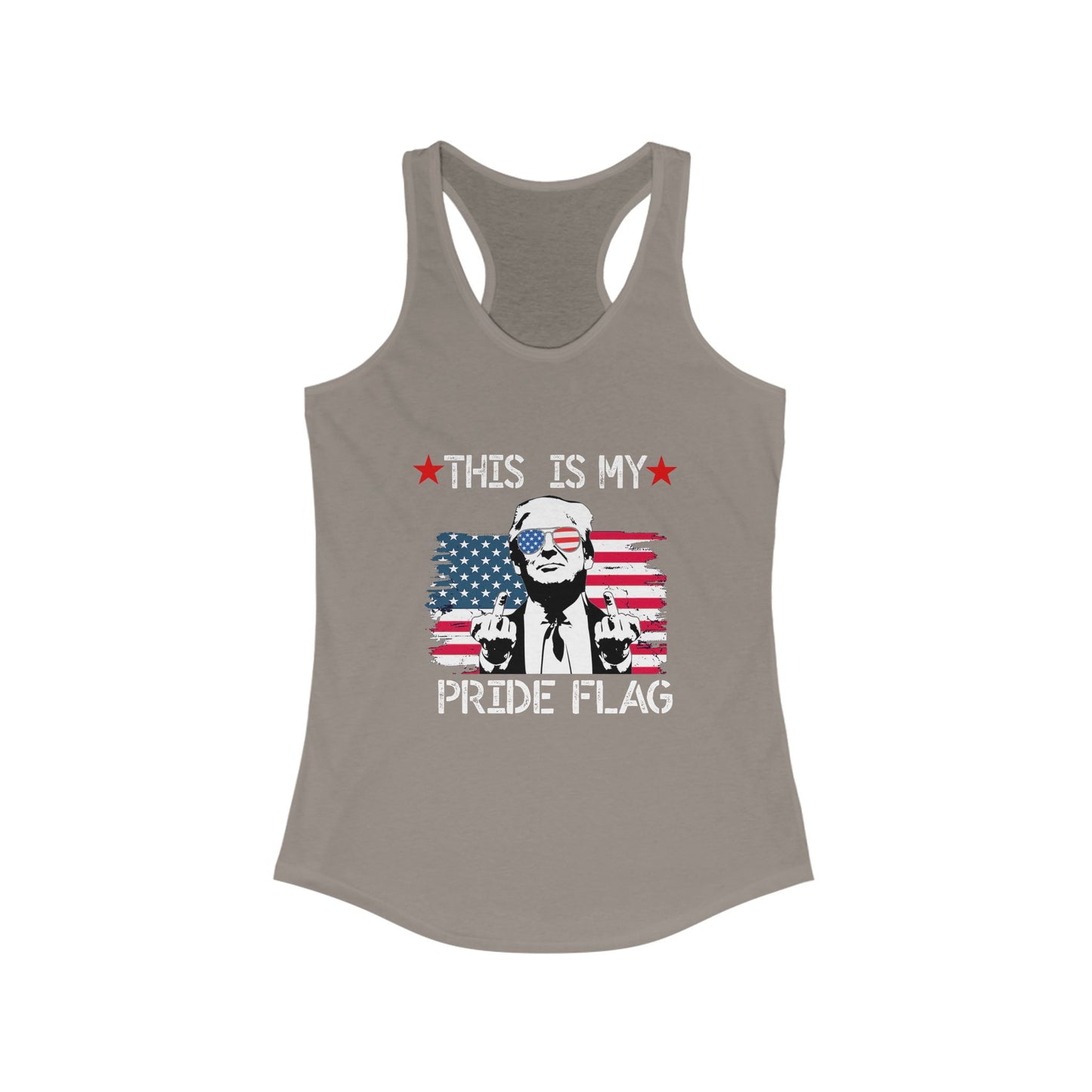 Trump This Is My Pride Flag Women's Racerback Top tank