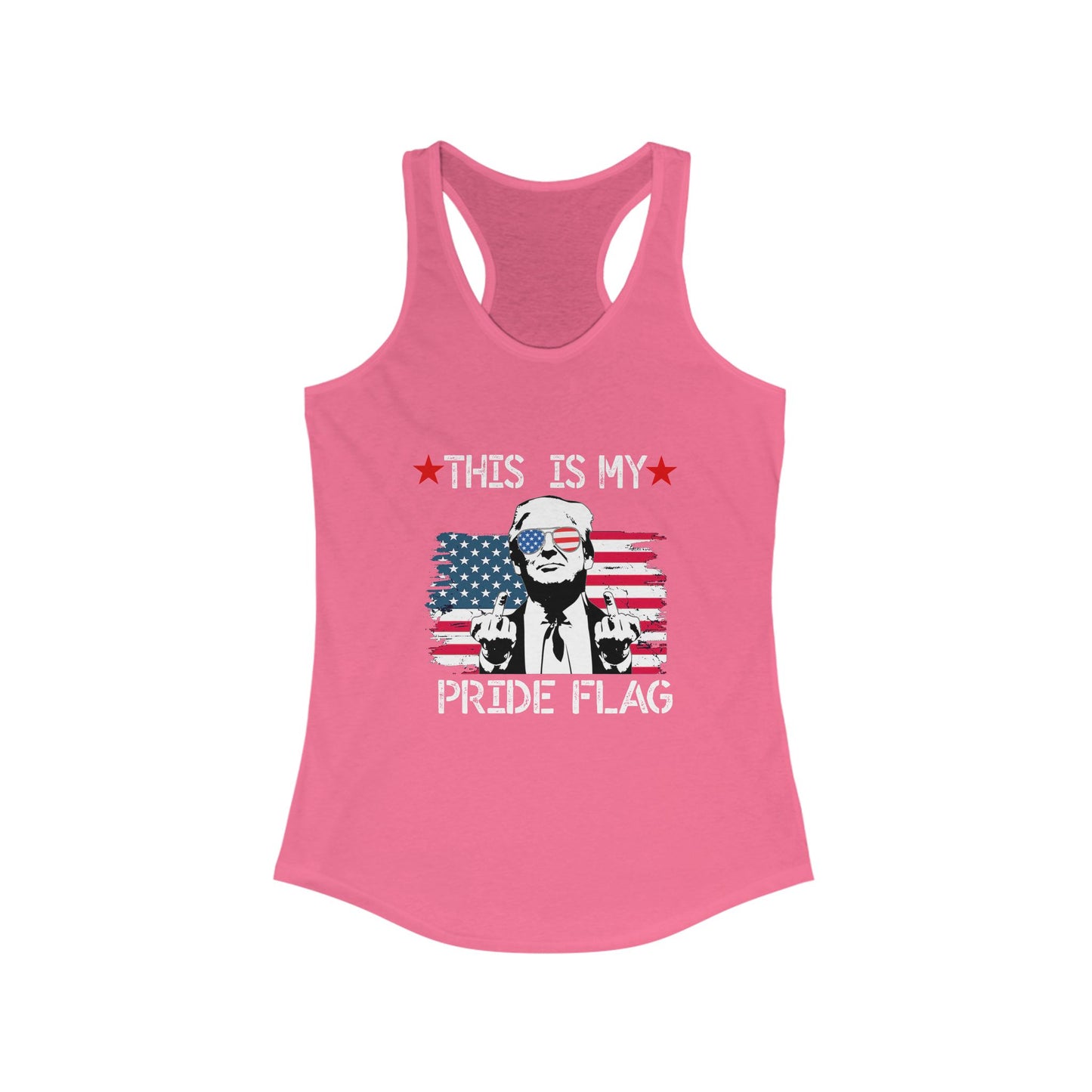 Trump This Is My Pride Flag Women's Racerback Top tank