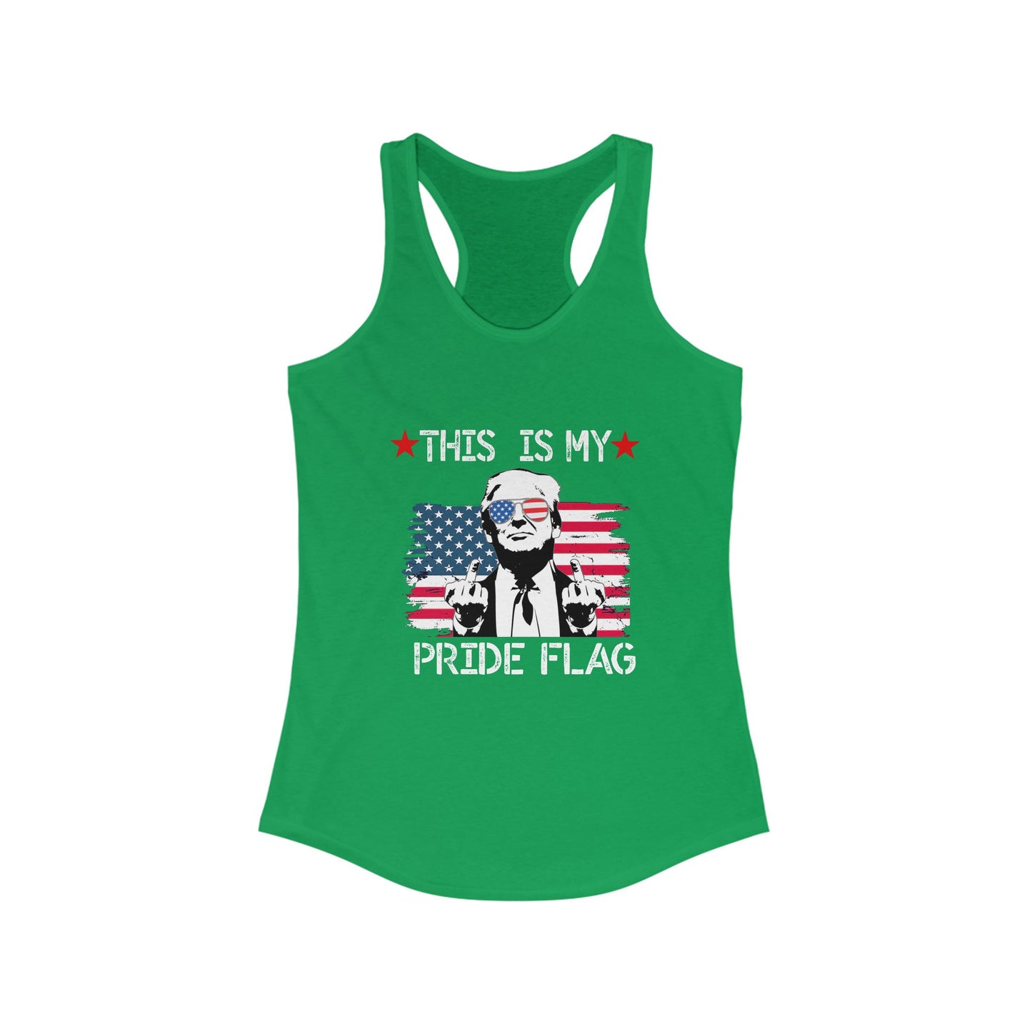Trump This Is My Pride Flag Women's Racerback Top tank