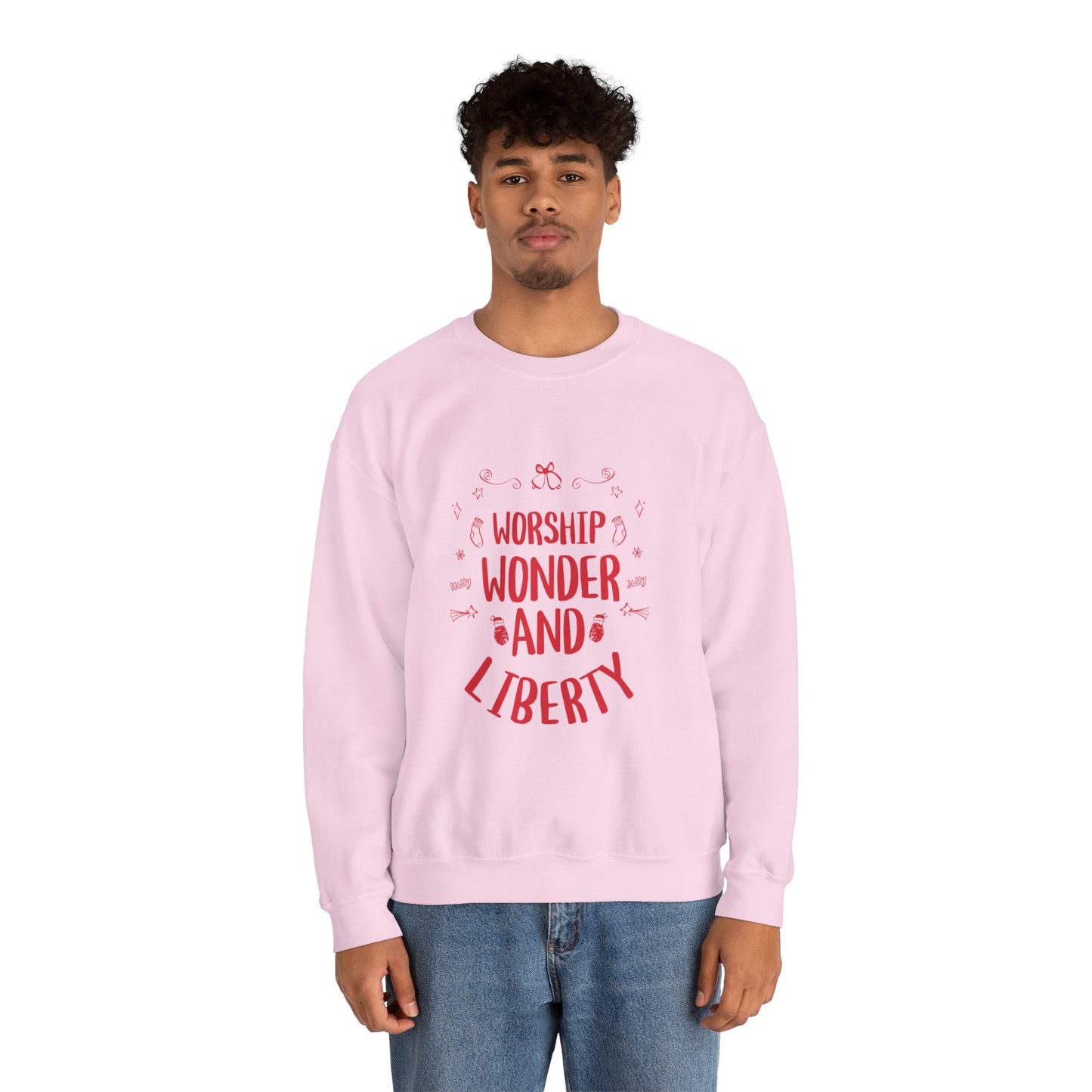 Worship Wonder Liberty Crewneck Unisex Sweatshirt